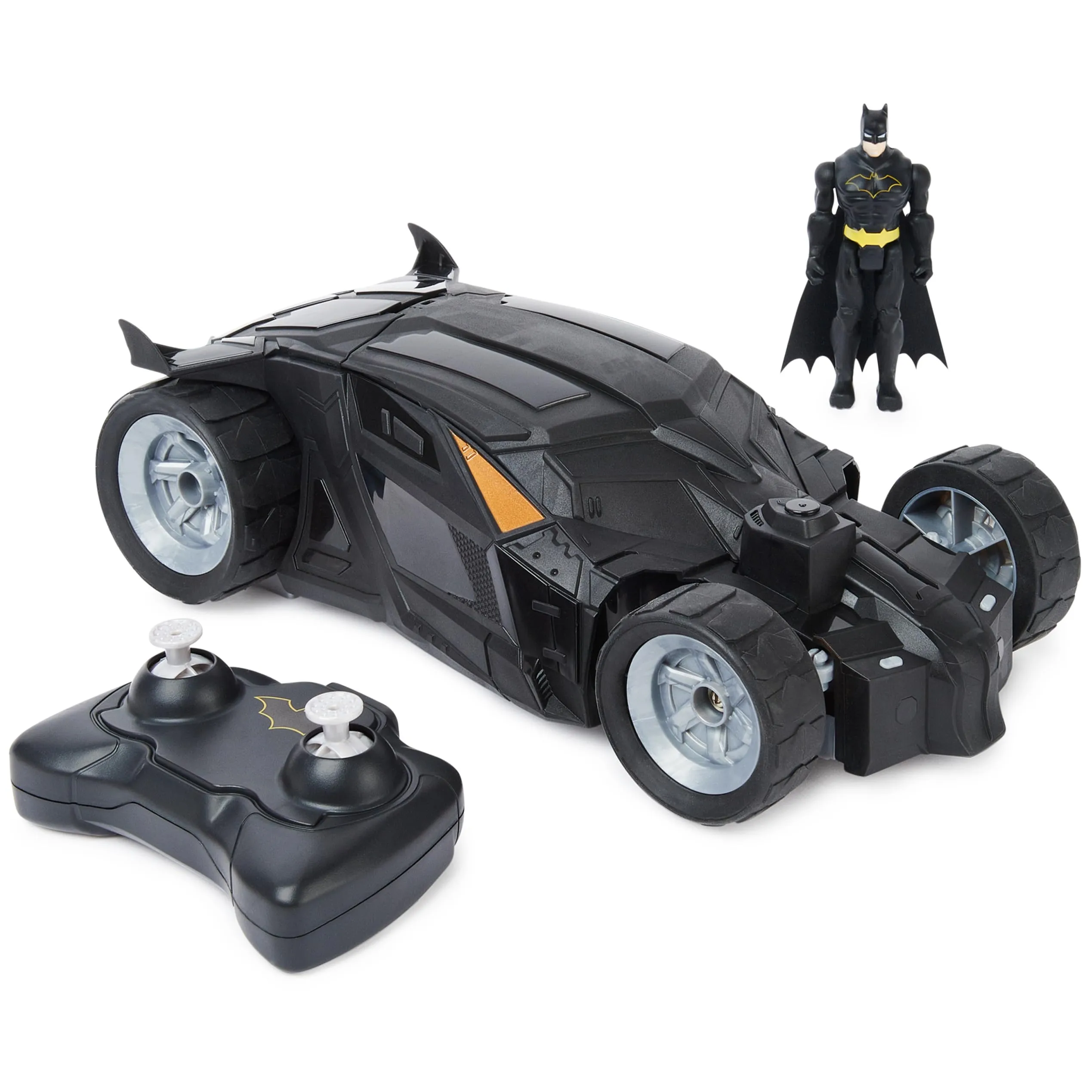 DC Comics, Batmobile, auto telecomandata Batmobile, facile da guidare, compatibile con personaggi di Batman, giocattoli per bambini per ragazzi e ragazze dai 4 anni in su