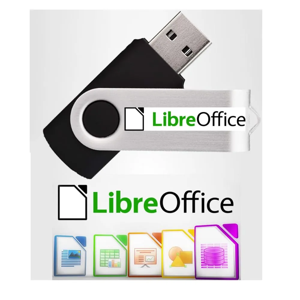 LibreOffice 2025 Home - Student - Professional - Business | Compatibile con Microsoft Office Word Excel PowerPoint | Software USB per PC Windows 11 10 8 7 Vista XP 32 64-Bit & MacOS | Guida inclusa