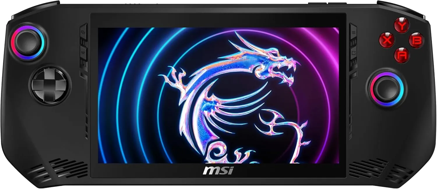 MSI Claw A1M-068IT, Console Gaming, 7" FHD 120Hz 100%sRGB, IPS-Level, Touchscreen, Intel Ultra 7 155H, Intel Arc Graphics, 512GB NVMe PCIe4, 16GB RAM LPDDR5 6400MHz, Wi-Fi 7, Win11 Home, Con Custodia