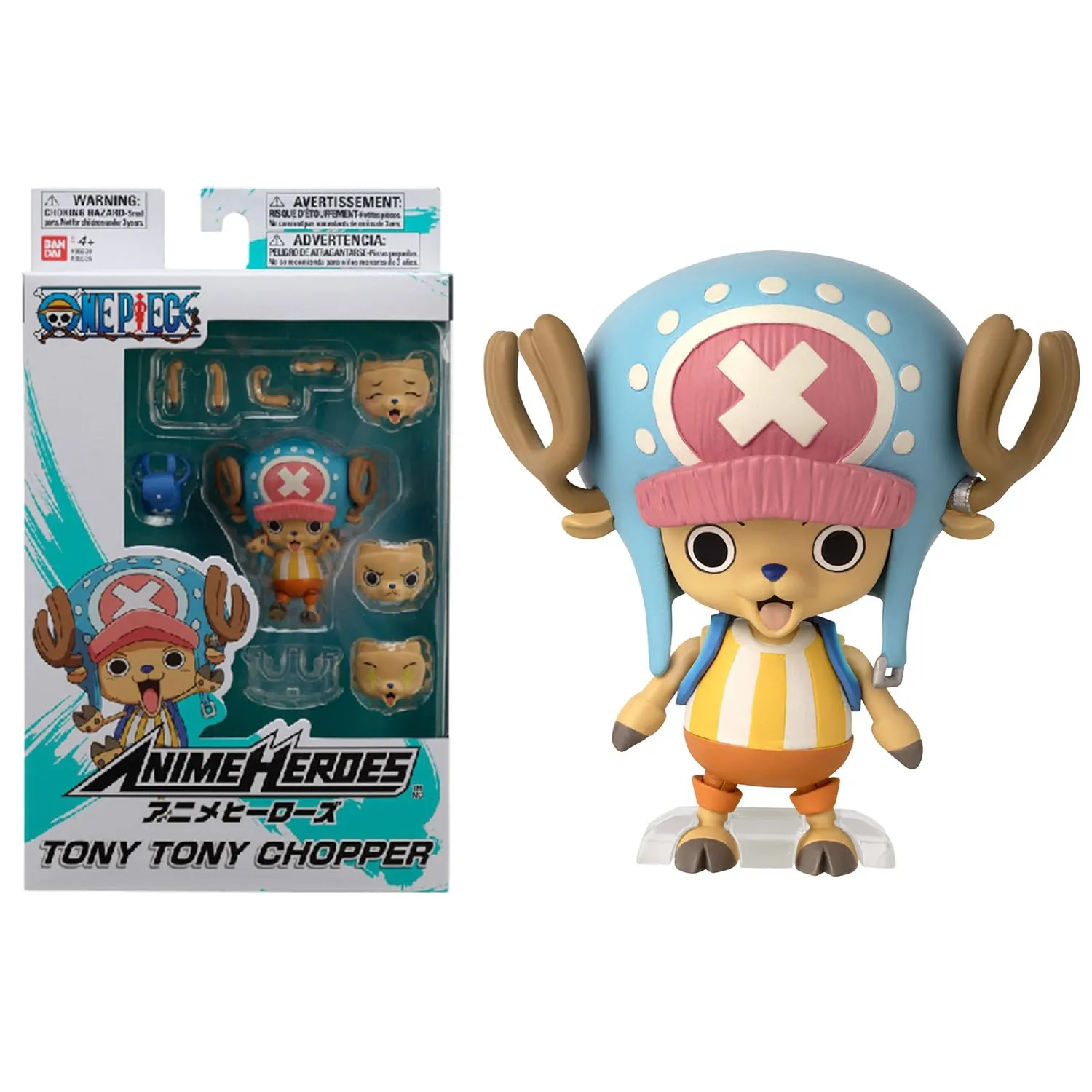Bandai - Anime Heroes - One Piece - Action figure Anime heroes 7 cm - Chopper - 36936