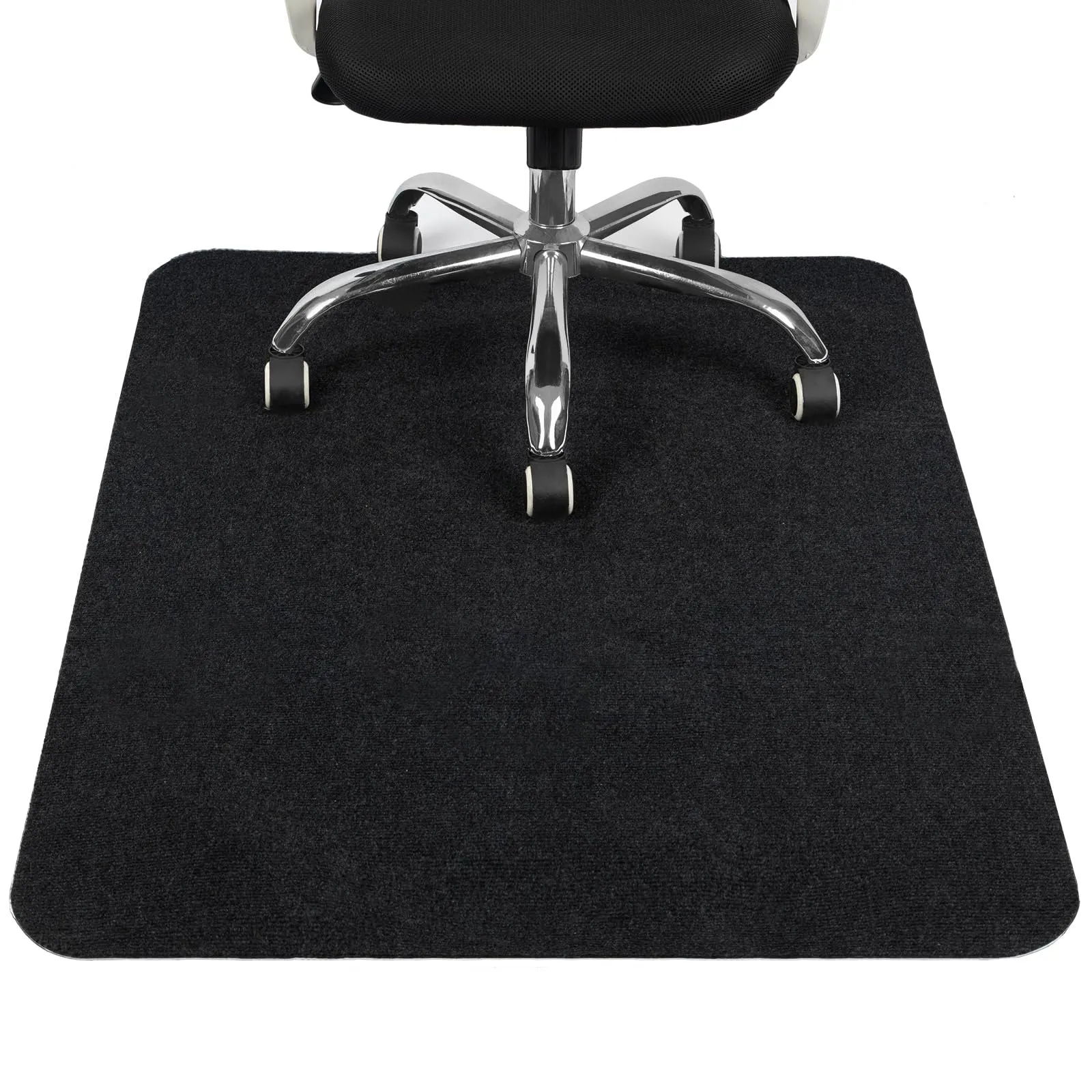 COSYLAND Nero Tappeto Sedia Ufficio, Tappeto Salvapavimento, Tappeto Sedia Gaming/Tappeto Ufficio, Tappeto Per Sedia Con Ruote 120cm x 90 (4'x3'), Tappeto Gaming Pavimento