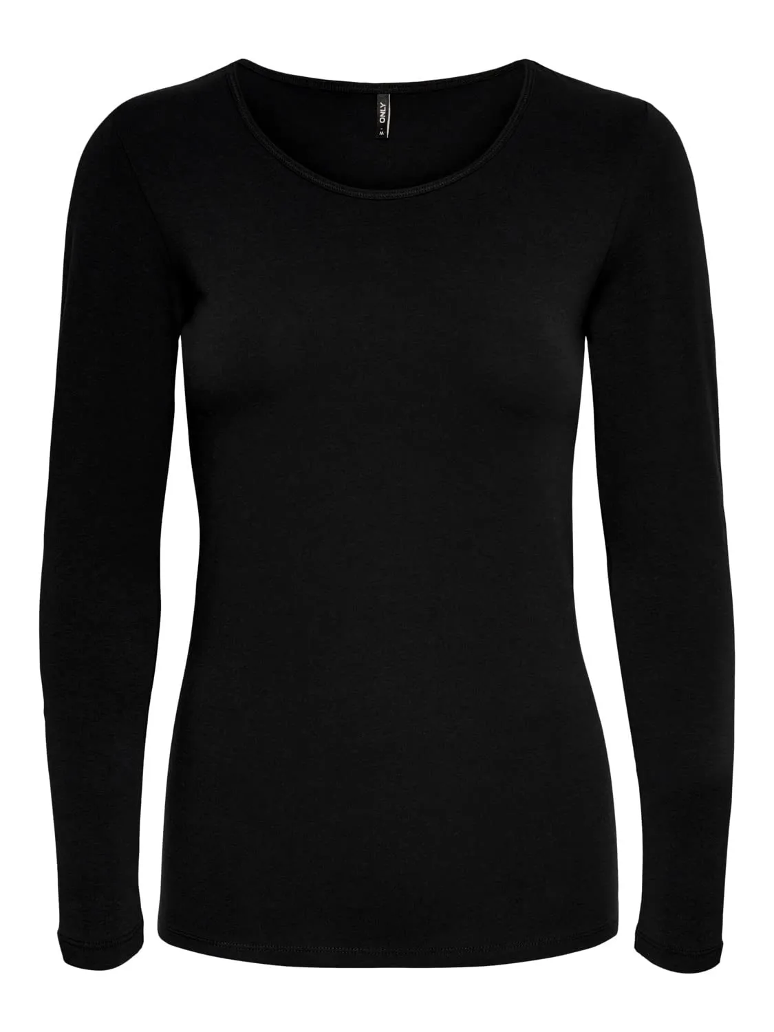 ONLY Onllive Love Life L/S Oneck Top Noos Jrs T-Shirt. Nero. M Donna