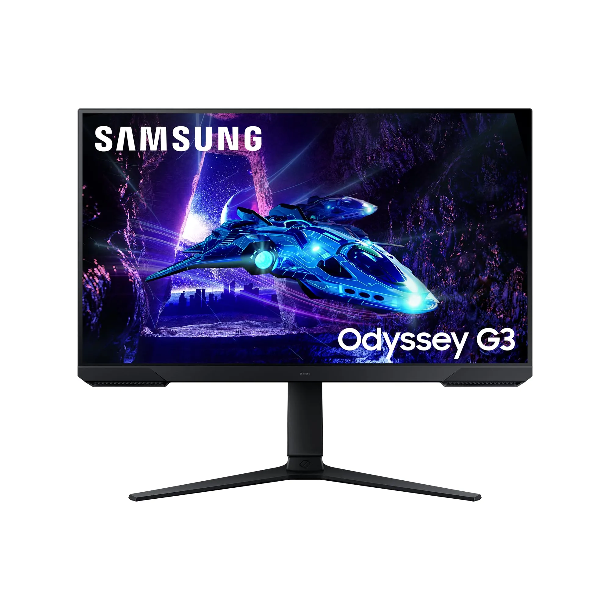 Samsung Monitor Gaming Odyssey G3 (S27DG302), Flat, 27", 1920x1080 (Full HD), VA, 180 Hz, 1 ms, AMD FreeSync, HDMI, Display Port, Ingresso Audio, HAS, Pivot, Flicker Free, Eye Saver Mode