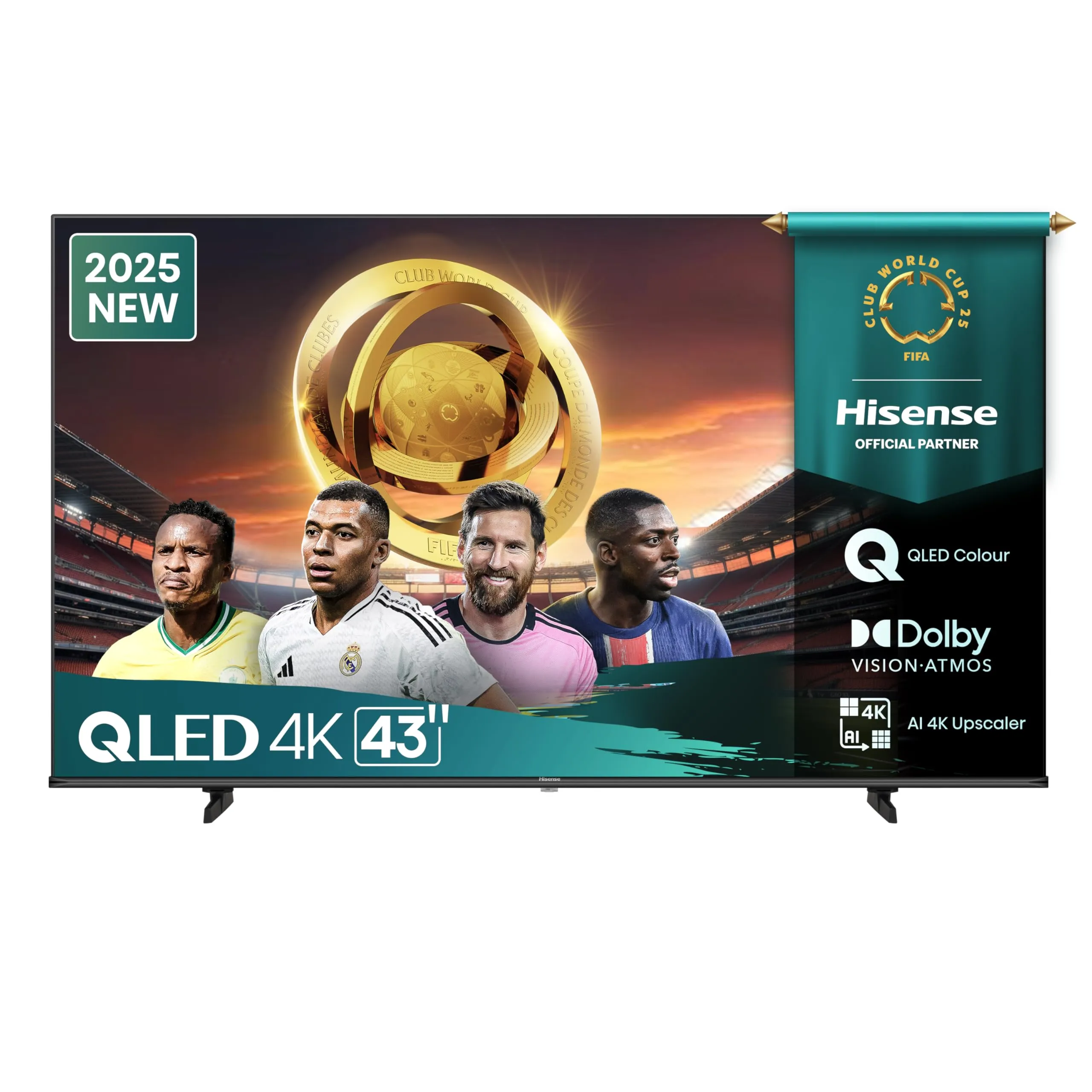 Hisense QLED 43? 43E7Q 4K Ultra HD Smart TV VIDAA WiFi Dolby Vision HDMI 2.1