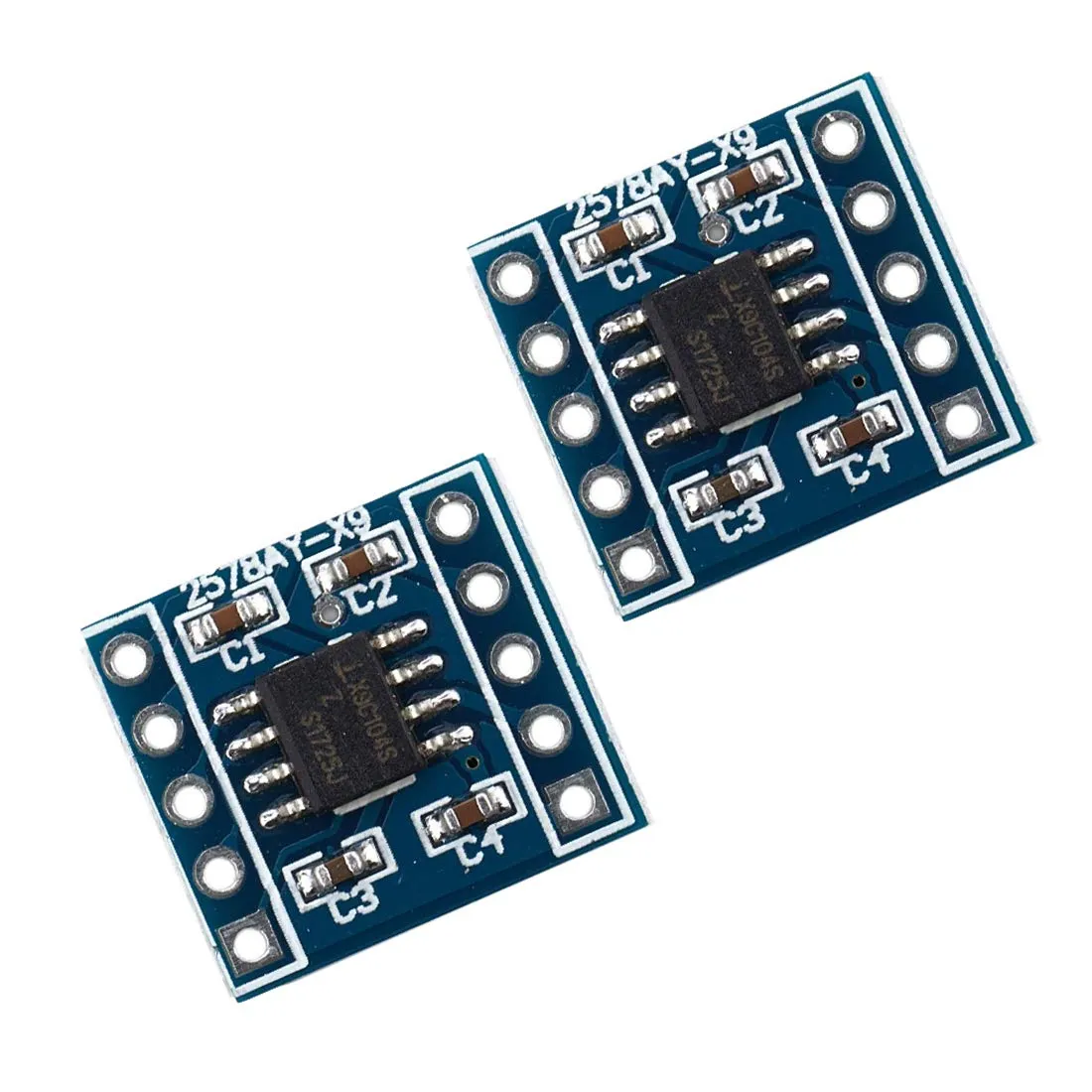 Hailege 2 pezzi X9C104 Modulo potenziometro digitale 5V 40R ~ 100K Regolazione del bilanciamento del ponte
