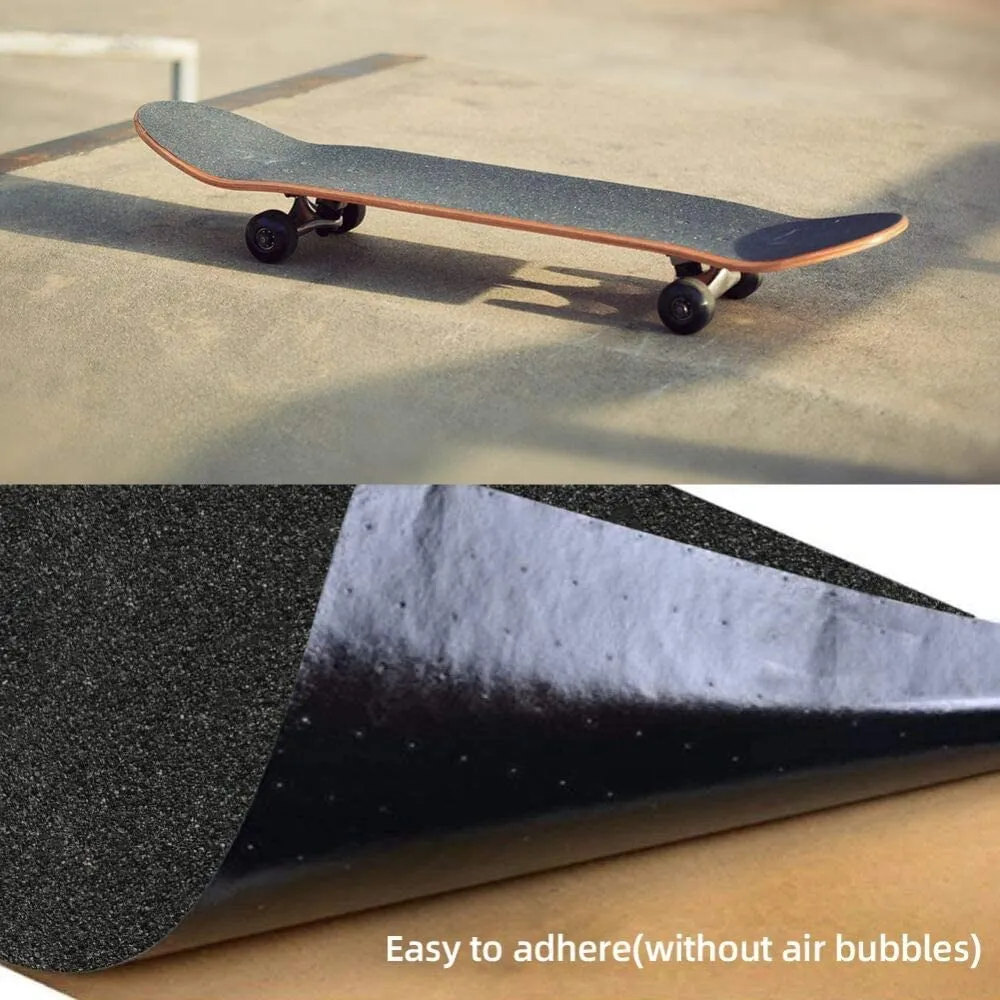COSOOS Griptape per Skateboard, 115 x 27 cm, con Nastro Antiscivolo Senza Bolle, Impermeabile, Carta Vetrata per Scooter, Longboard, Scale (Mimetico)
