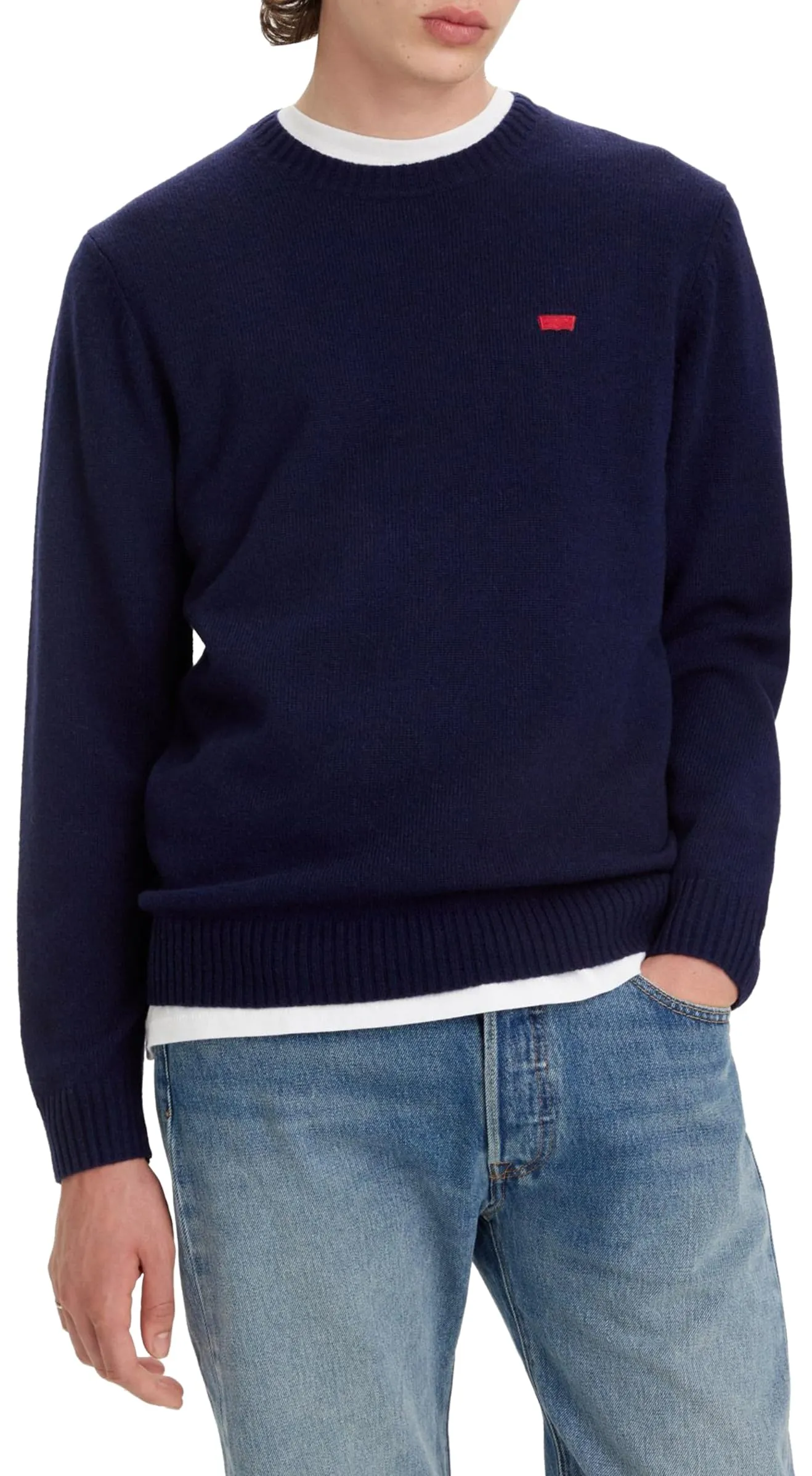 Levi's Original Housemark Sweater, Uomo, Naval Academy, XL