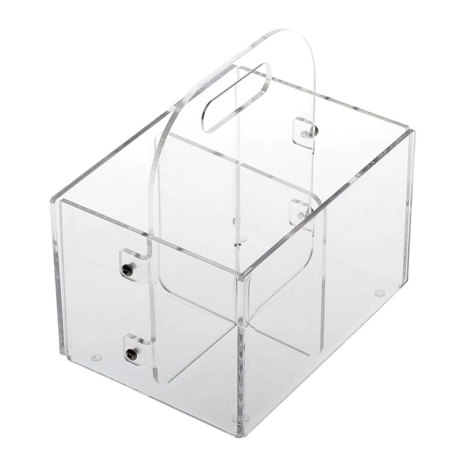 Agplex - Portaposate in vetro acrilico - Contenitore posate buffet modello Simply