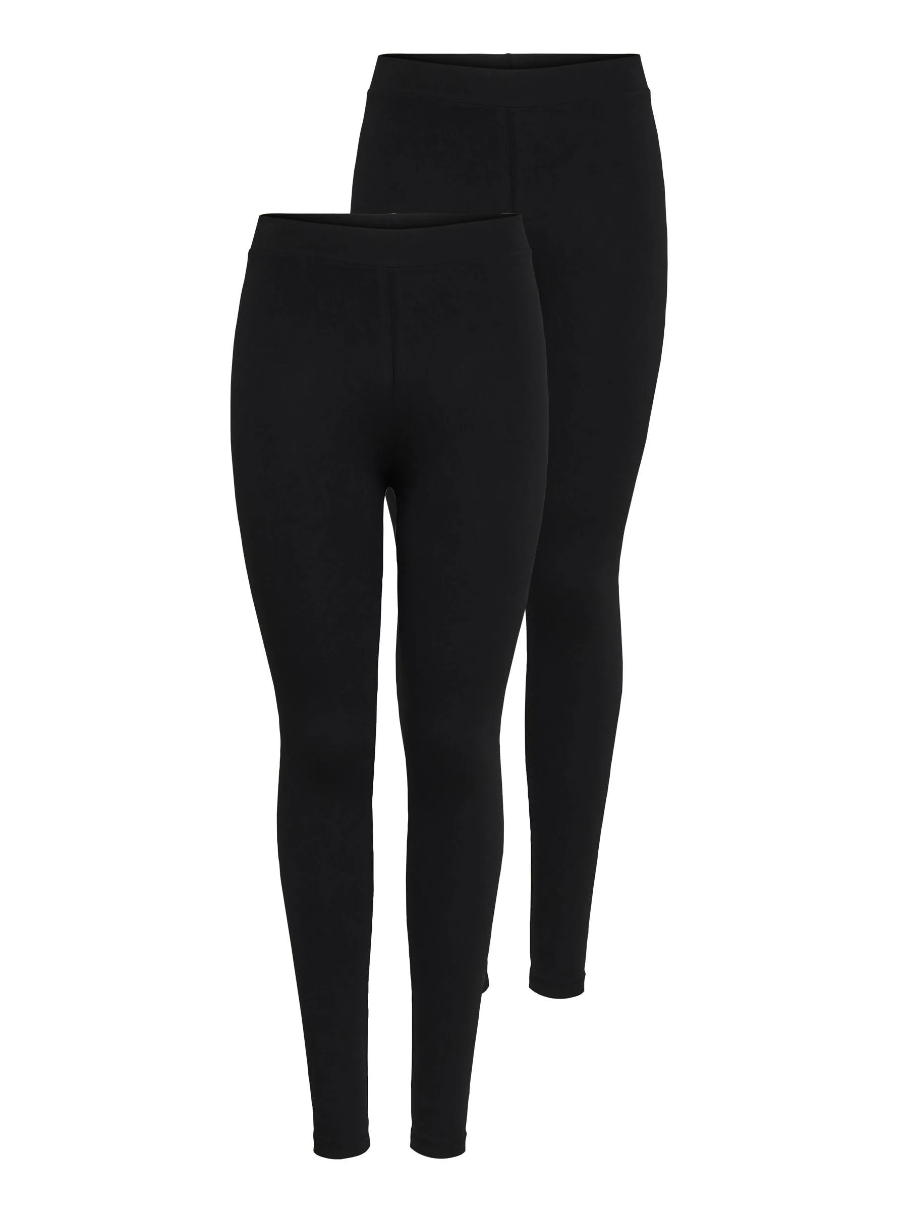ONLY Onllive Love New Leggings 2-PK NOOS Leggings, Donna, Nero (Black), S (Pacco da 2)