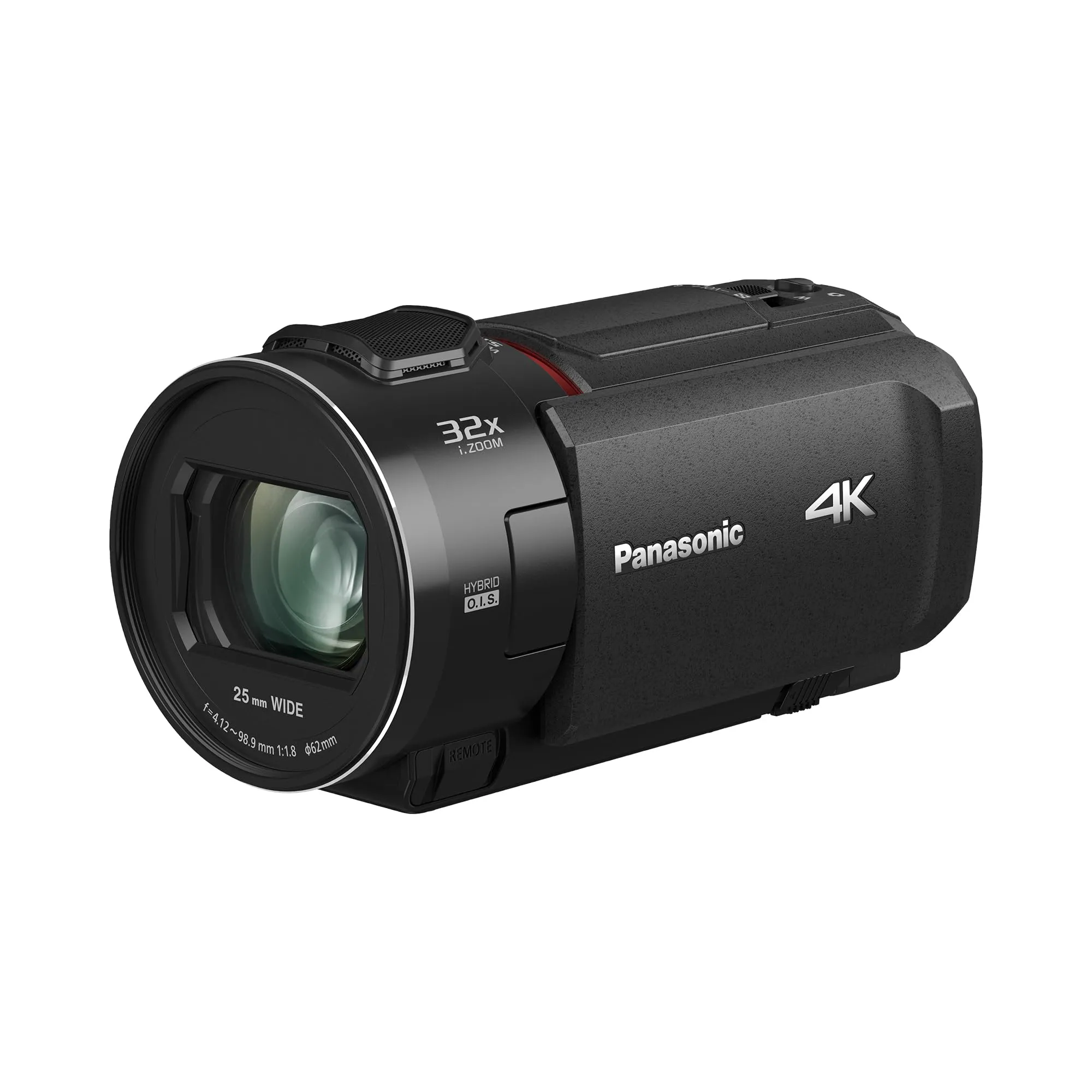 Panasonic HC-VX3E-K Videocamera Compatta Ultra HD 4K, Grandangolo 25 mm, Zoom ottico 24x, 4K Cropping, Nero