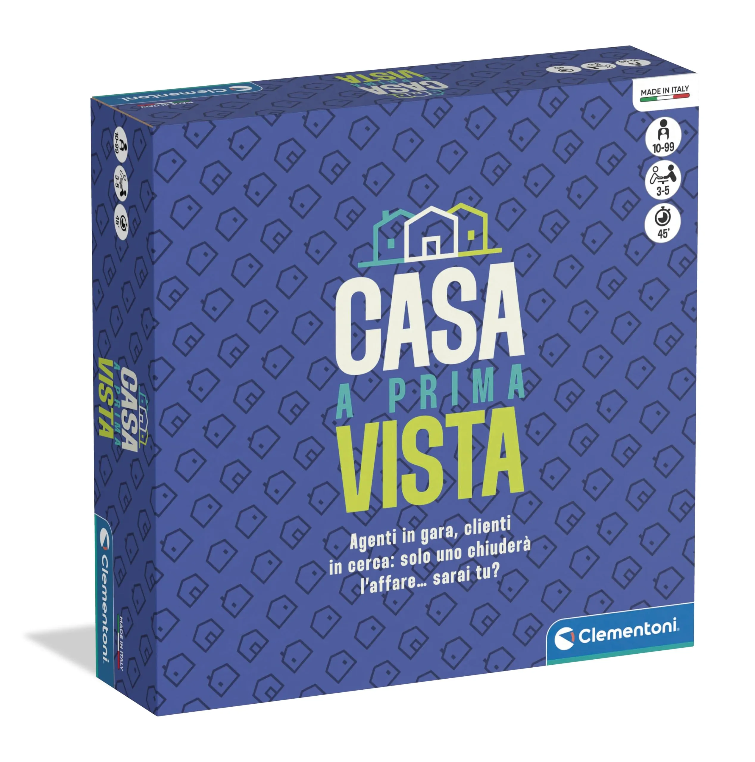 Clementoni - Casa a Prima Vista, Gioco da Tavolo Ispirato al Programma TV, Sfida tra Agenti Immobiliari e Acquirenti, Vendi o Compra la Casa Perfetta, 10-99 Anni, Lingua Italiana, 16905