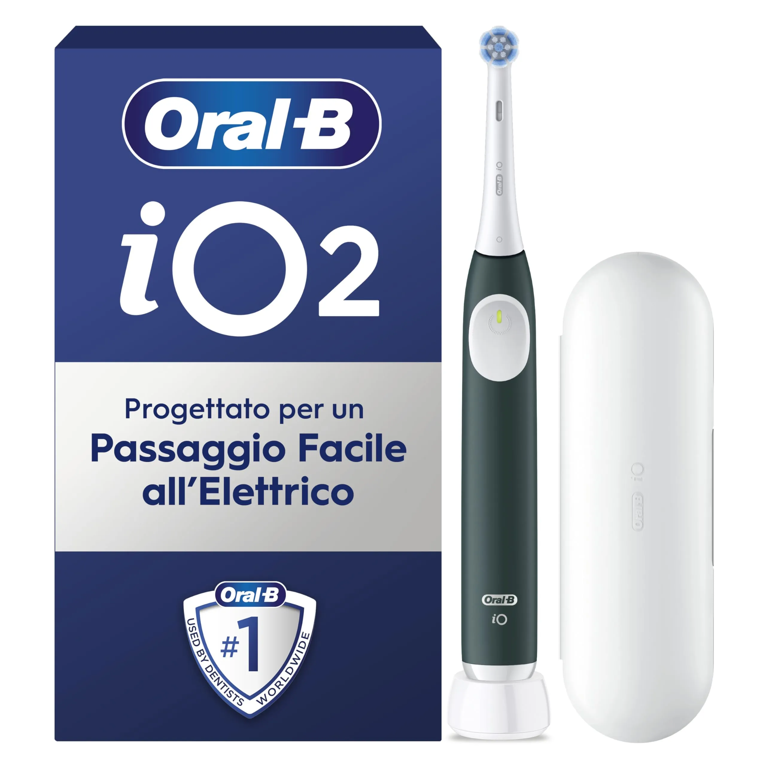 Oral-B iO 2 Spazzolino Elettrico Verde 1 Testina