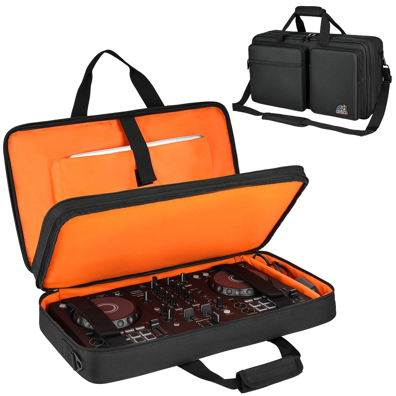 Custodia Protettiva da Viaggio per Pioneer DJ DDJ-FLX4/DDJ-REV1/DDJ-400/DDJ-SB3/DDJ-RB,Borsa Imbottita con Tracolla Regolabile per DJ Controller Adatta Numark Mixtrack Pro FX/Platinum FX/Roland DJ-202
