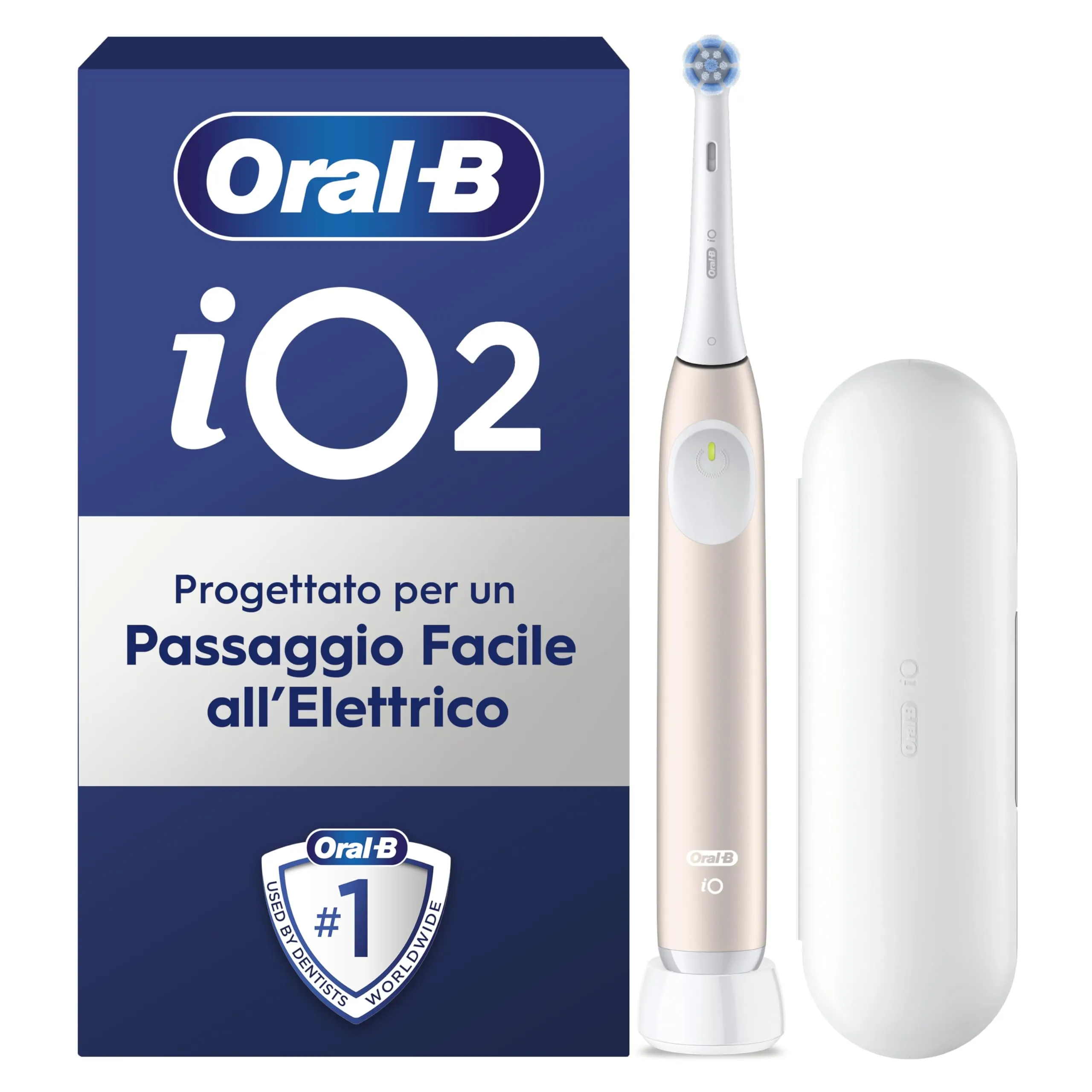 Oral-B iO 2 Spazzolino Elettrico Rosa 1 Testina