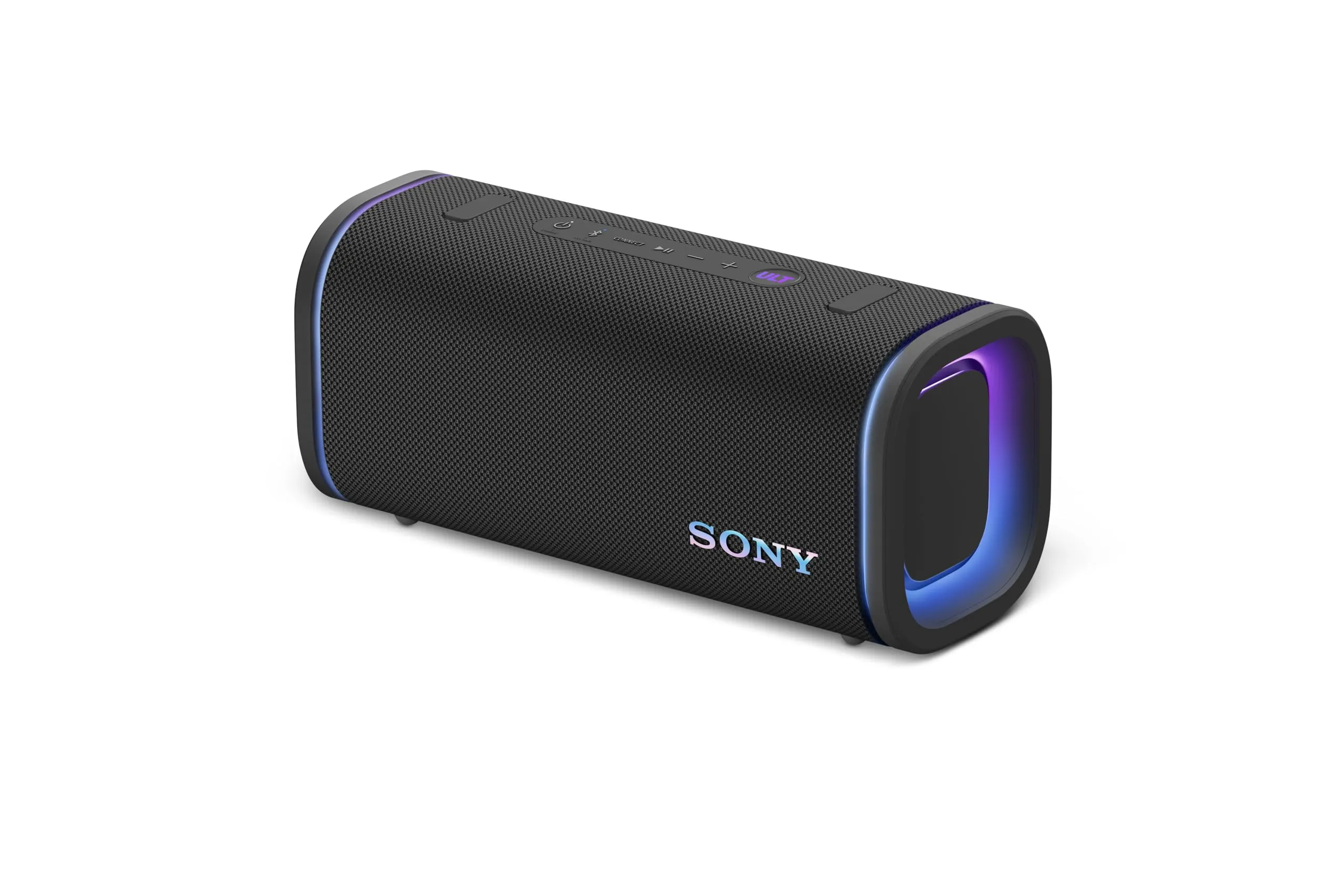 Sony ULT FIELD 5 - Potente speaker portatile Bluetooth, batteria da 25 ore, 2 modalità ULT POWER SOUND, IP67, impermeabile, antipolvere, 360 luci, tracolla staccabile, compatto - Black