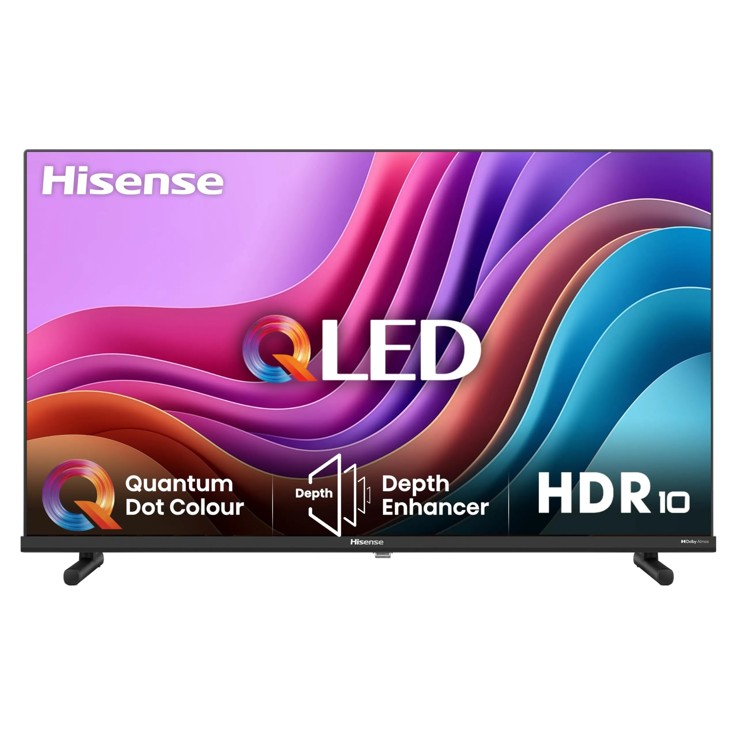 Hisense TV 40" QLED FHD 40E53NQT, Smart TV VIDAA U6, HDR10, Game Mode, Dolby Atmos, Works with Alexa, Tuner DVB-T2/S2 HEVC 10, lativù