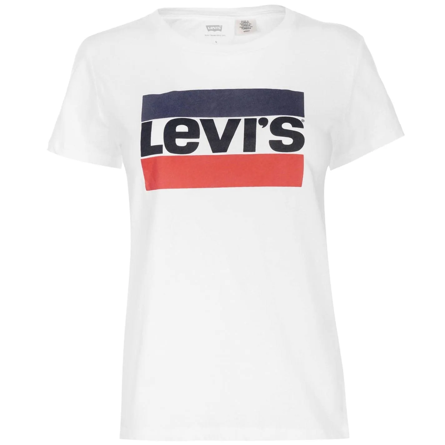 Levi's The Perfect Tee, T-Shirt Donna, Sportswear Logo White, XS