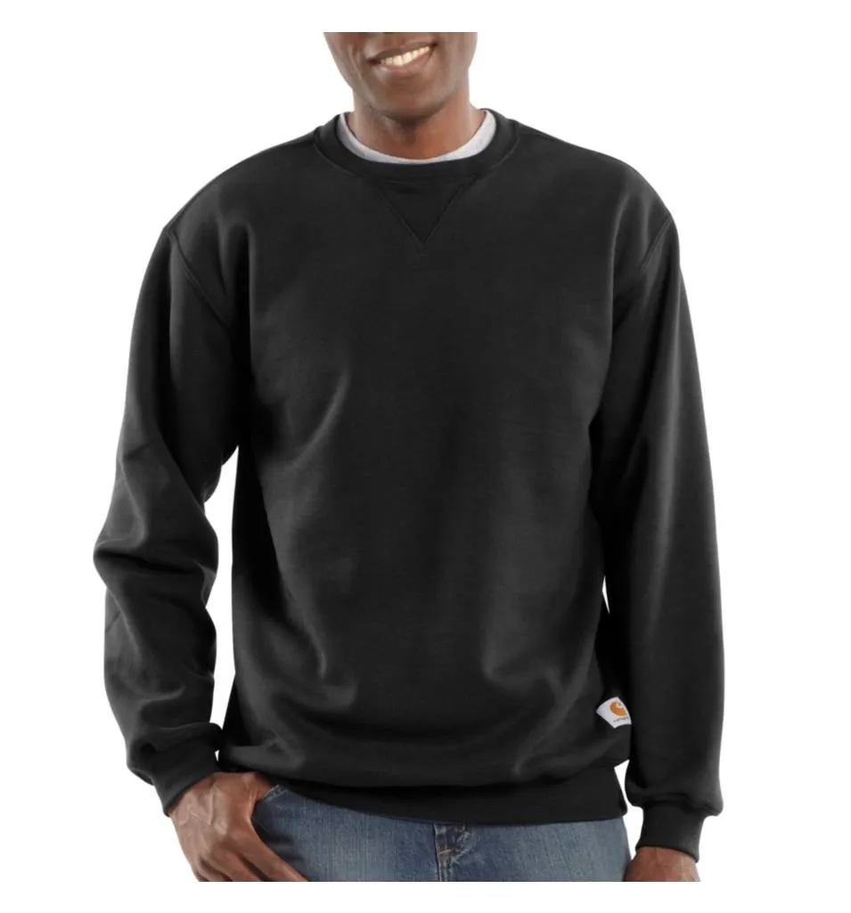 Carhartt Felpa Girocollo, Vestibilità Ampia, Media Pesantezza, Uomo, Nero, S