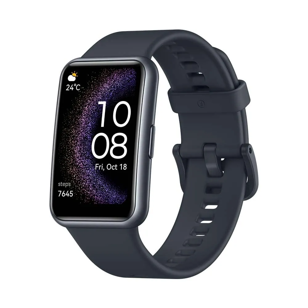 HUAWEI WATCH FIT SE, Display AMOLED HD 1,64”, Monitoraggio sonno, GPS integrato, Batteria 9 giorni, Risposte rapide, Compatibile Android/iOS, Nero, Garanzia 6 mesi