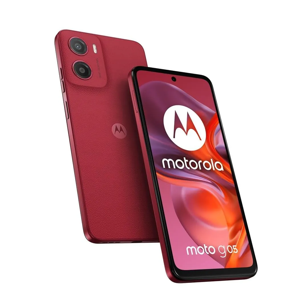 Motorola Moto G05 6.67" 4/64GB 5200mAh 50MP Android 15 Rojo Libre