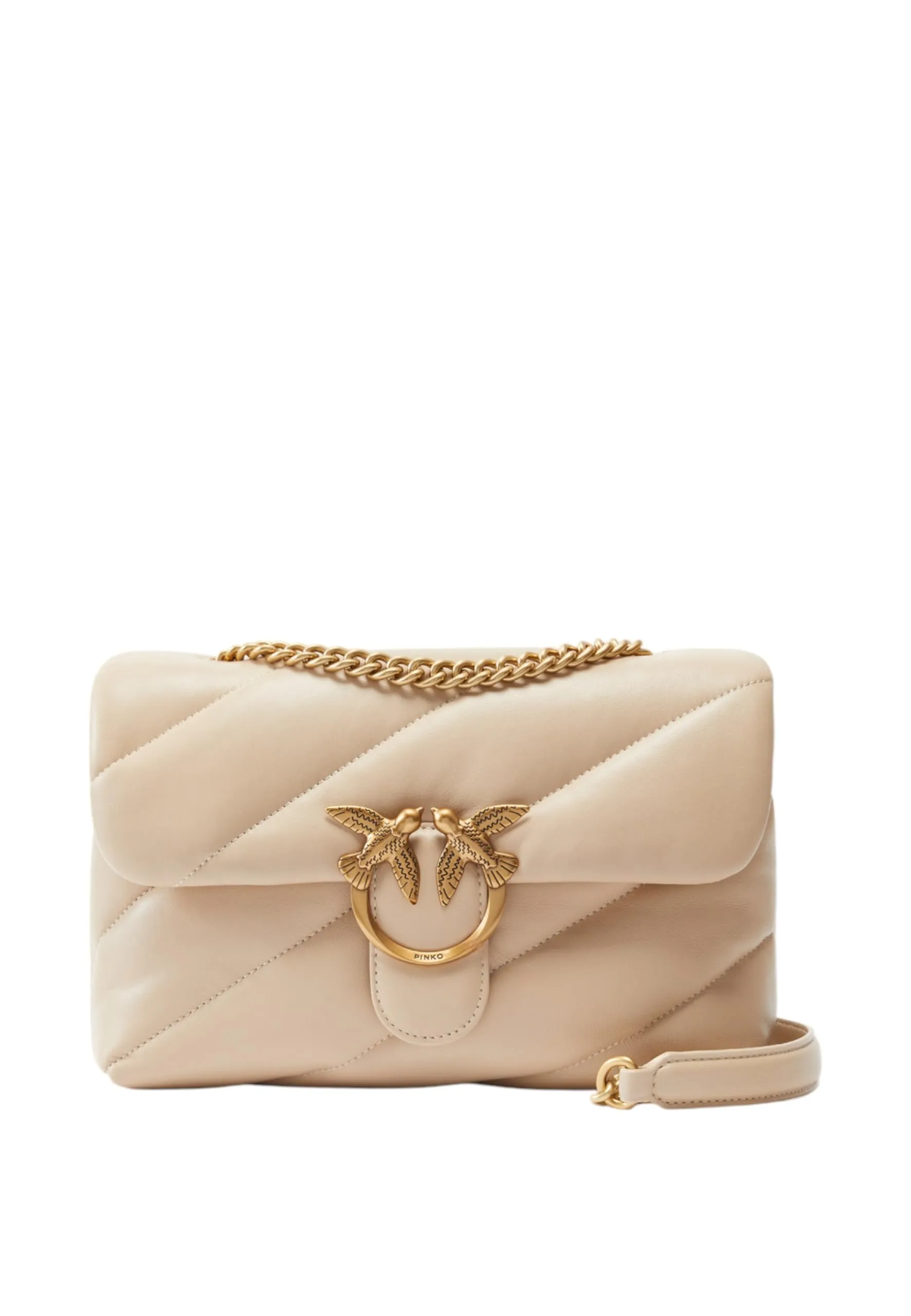 Pinko Borsa a tracolla Classic Love Bag Puff beige da donna UNI