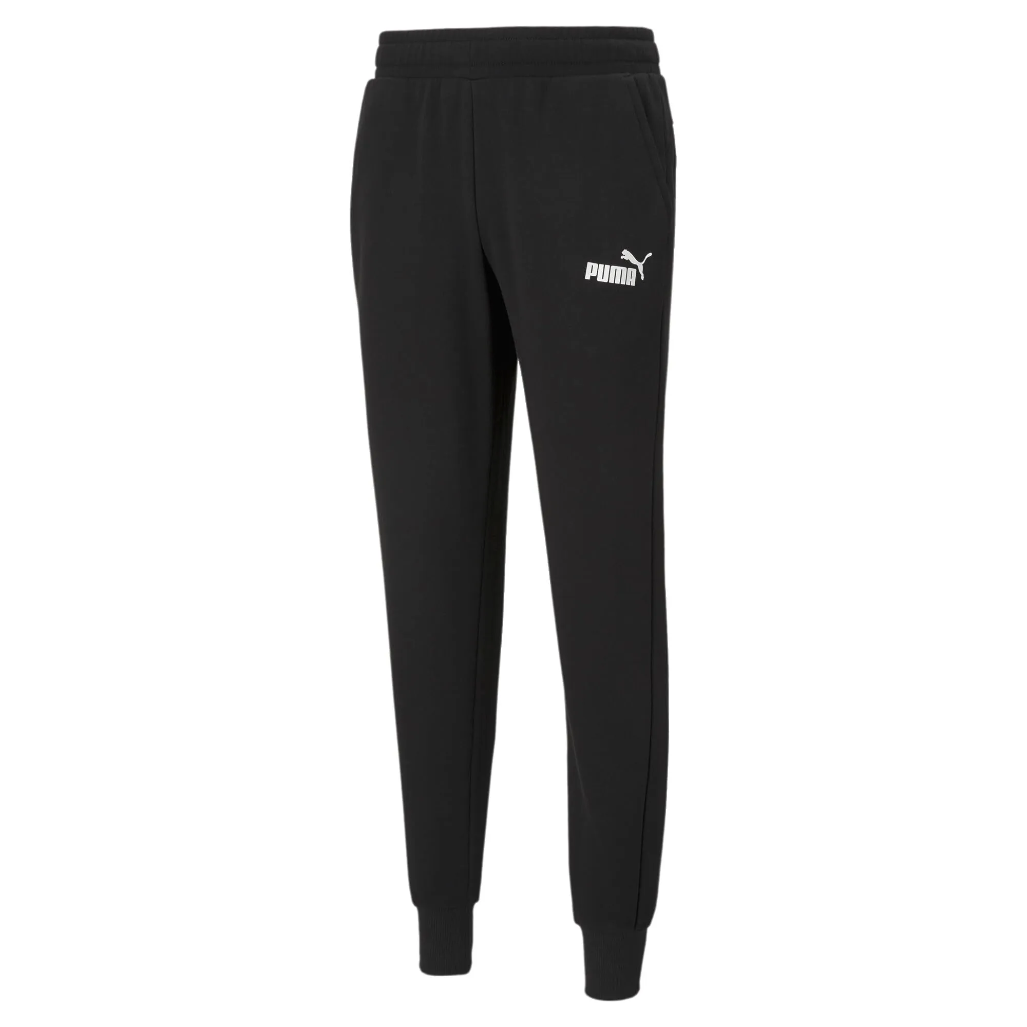 PUMA Essentials Logo – Pantaloni sportivi da uomo, Nero (Puma Black), L