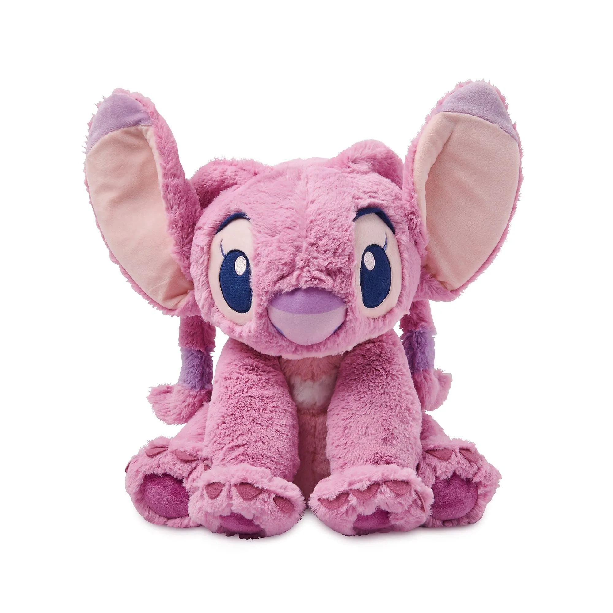 Disney Store Morbido peluche medio Angel, Lilo & Stitch, 38 cm, personaggio coccoloso realizzato con tessuto morbido e dettagli ricamati, adatto a tutte le età