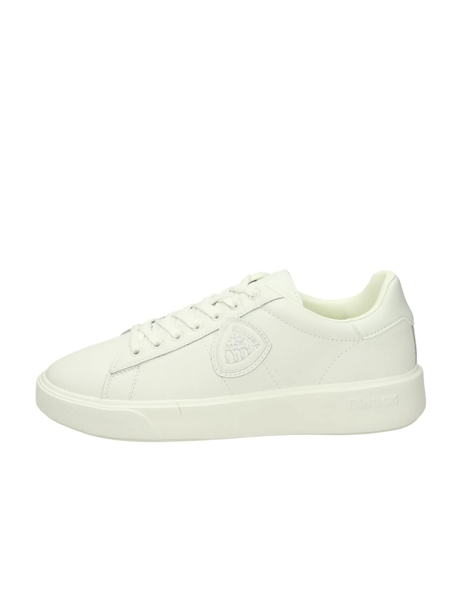 Blauer S5buck01 Sneakers Con Lacci In Pelle Da Uomo WHITE 43