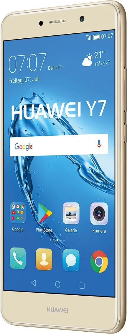 Huawei Y7 Dual SIM 4G 16GB Gold - smartphones (14 cm (5.5"), 16 GB, 12 MP, Android, 7.0, Gold)