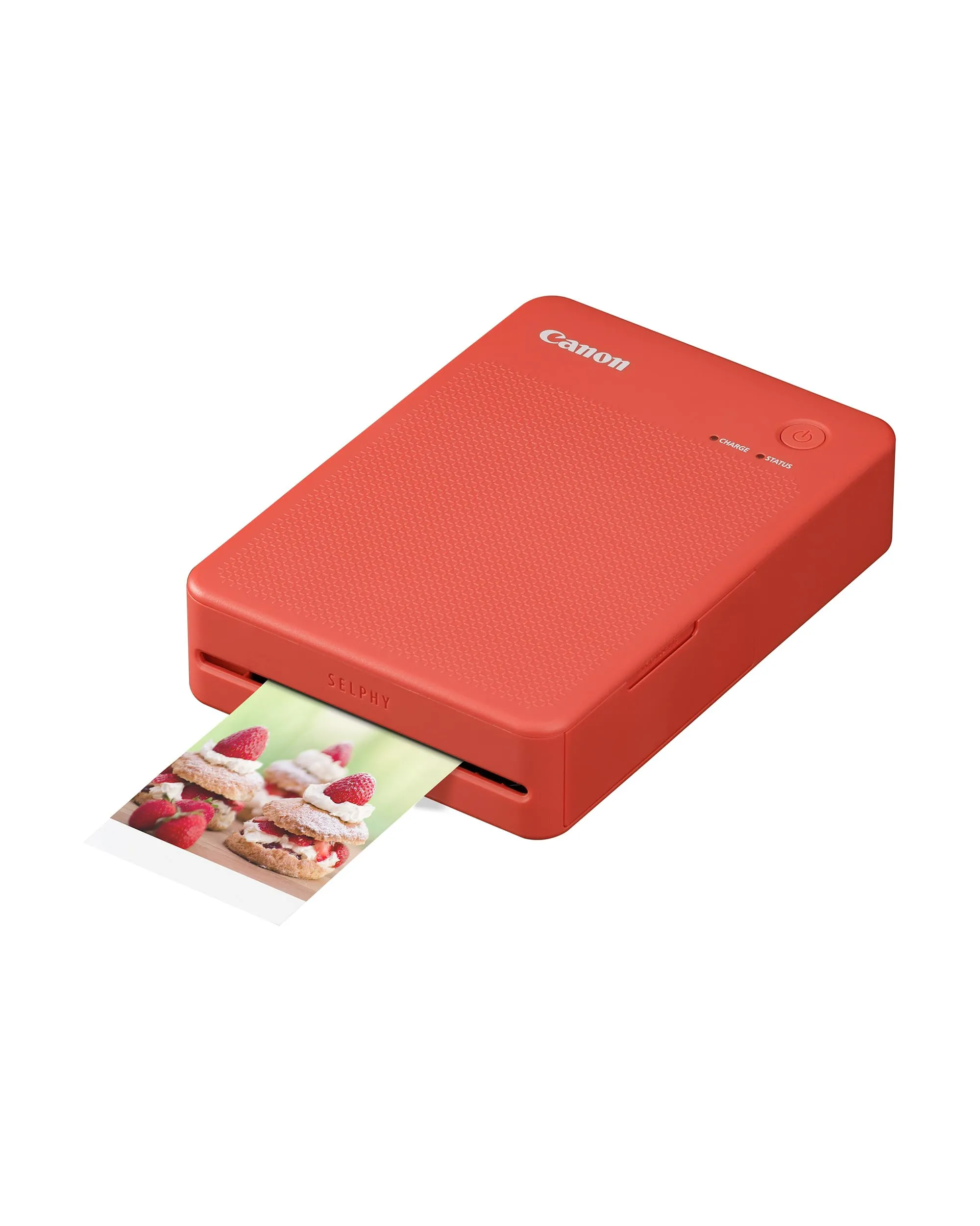 Canon Stampante portatile SELPHY QX20: stampa a sublimazione con Wi-Fi dal tuo dispositivo smart. 2 formati di stampe con adesivo rimovibile e ricarica USB-C - Rosso (Senza inchiostro/carta)