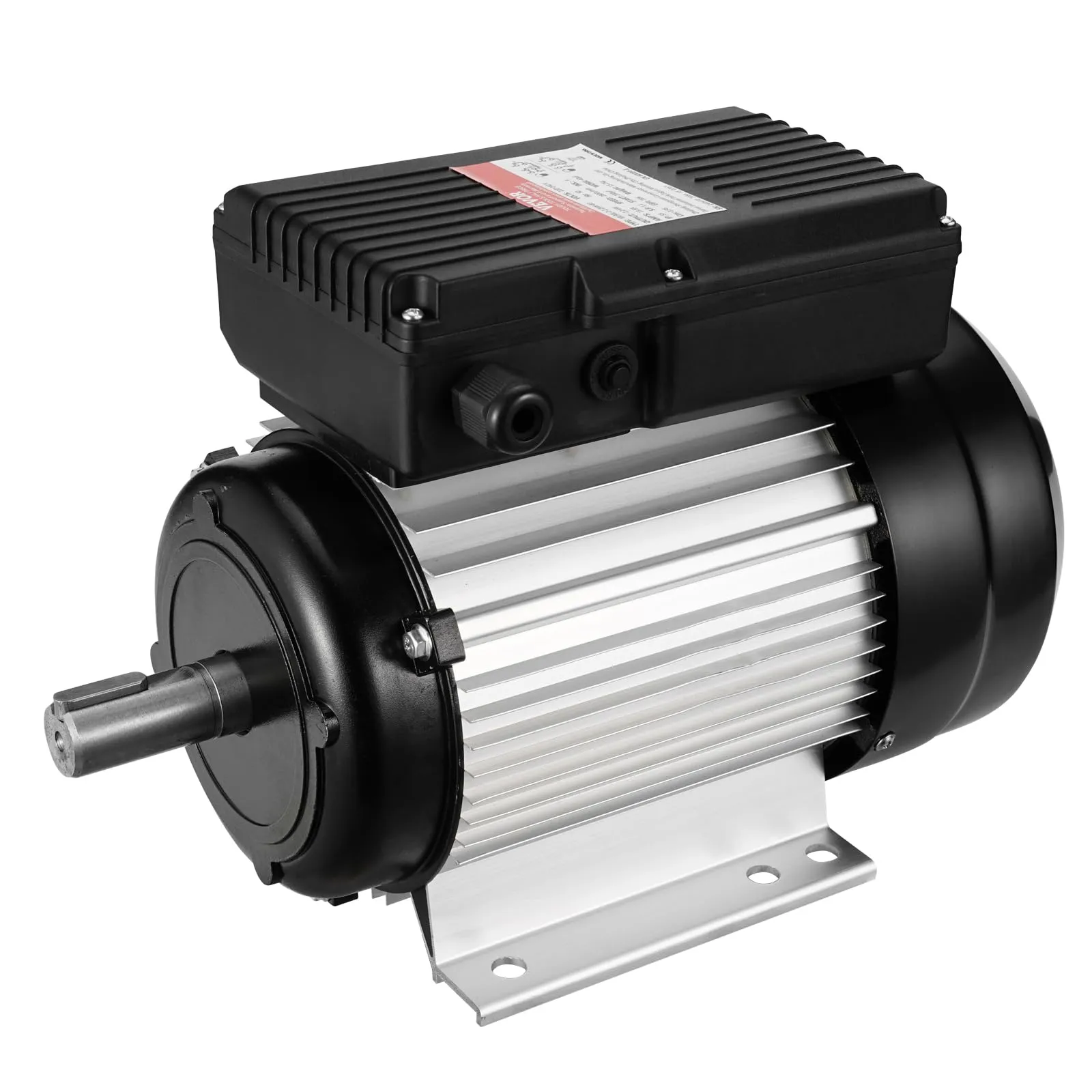 VEVOR Motore Elettrico 2.2KW 2800 Giri/min, AC 220~240V 13.8A, 90L, Telaio B3, Motore Compressore d'Aria Monofase, Albero Chiavetta 24mm, Rotazione CW/CCW per Macchine Agricole Attrezzature Generali