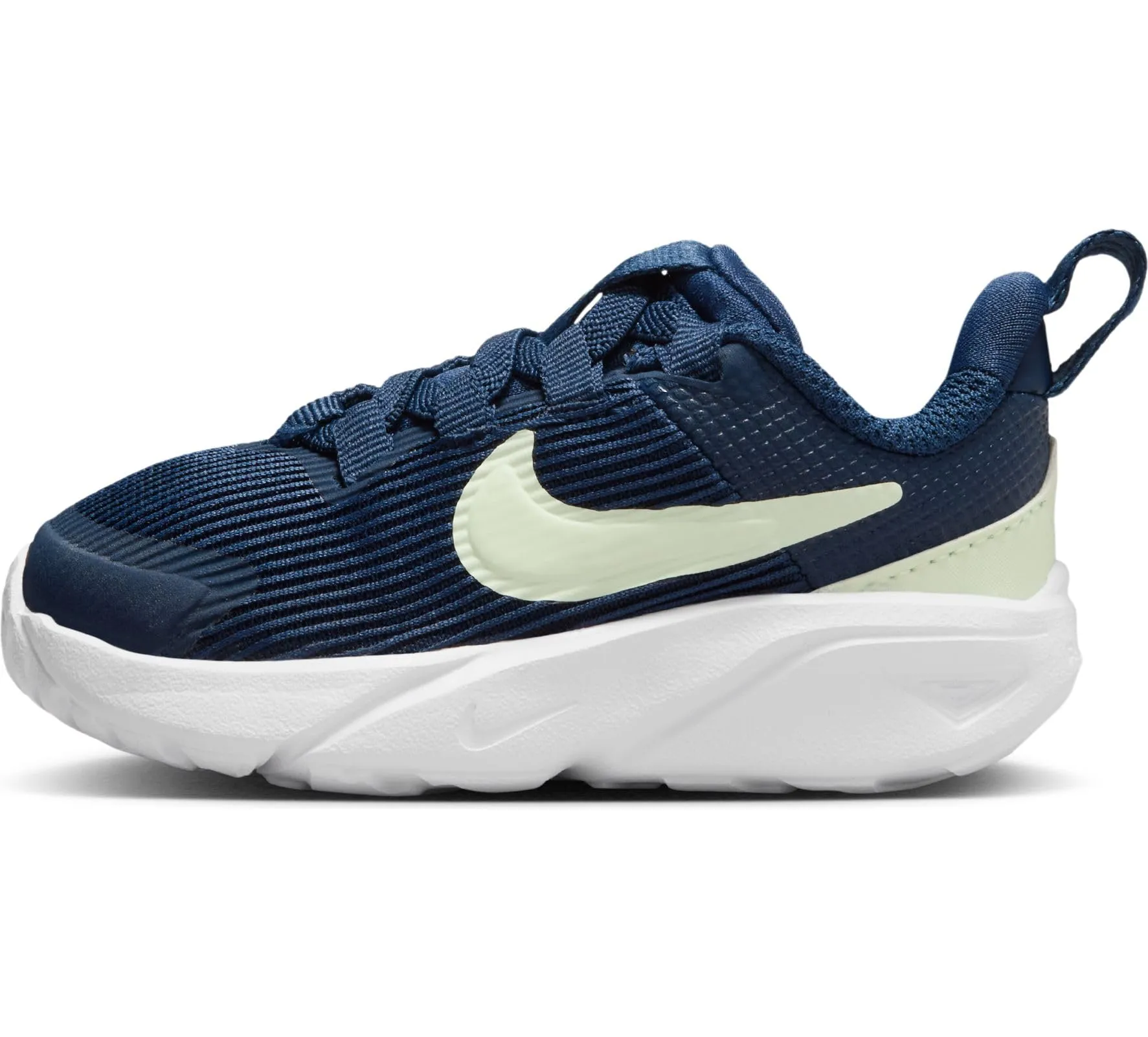 NIKE Star Runner 4, Scarpe da Ginnastica Unisex-Adulto, Midnight Navy Volt Tint Dusty Cactus, 38.5 EU