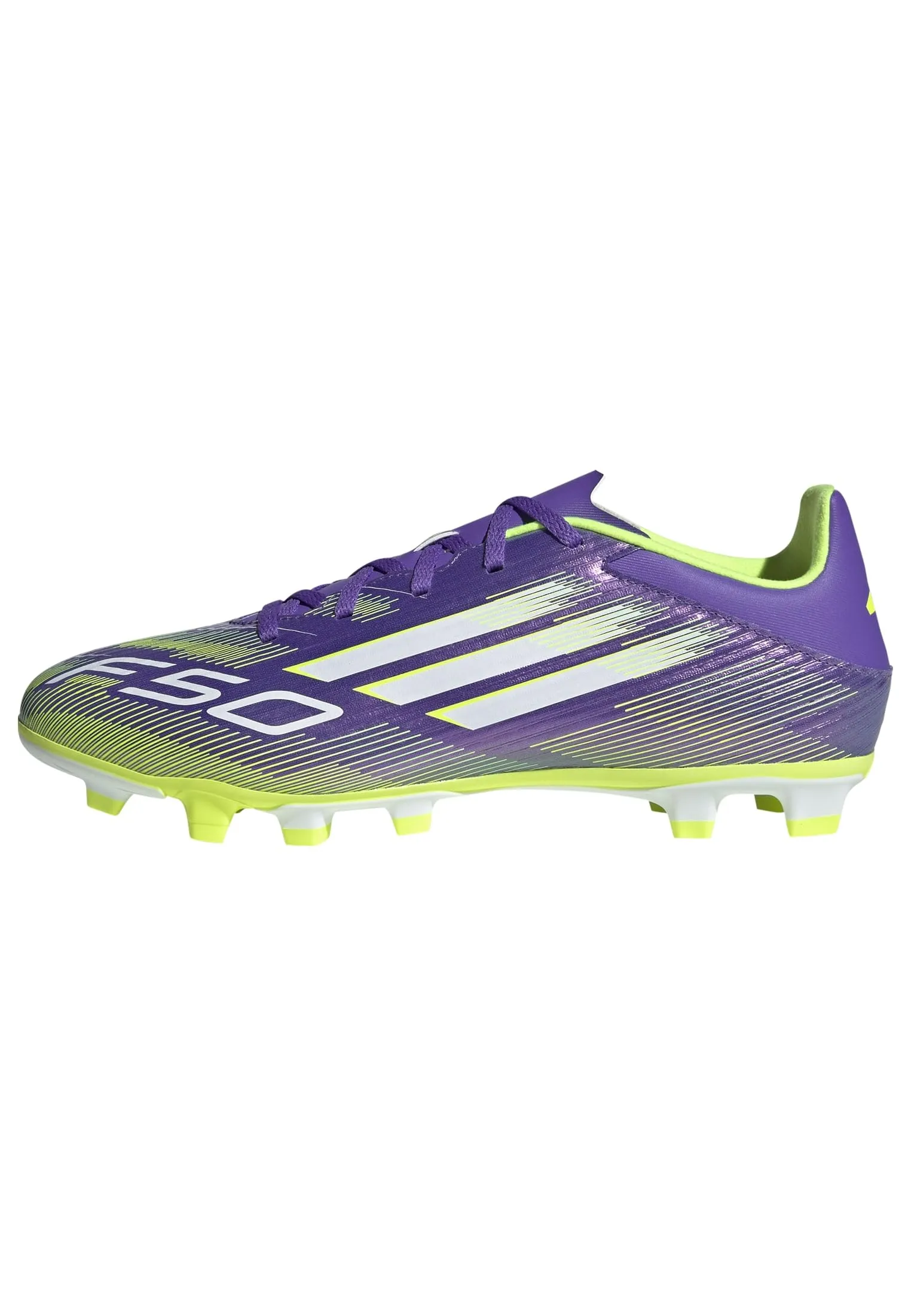 adidas Unisex - Adulto F50 Club Firm Ground/Multi Ground Football Boots, Purple Rush/Cloud White/Lucid Lemon, 43 1/3 EU