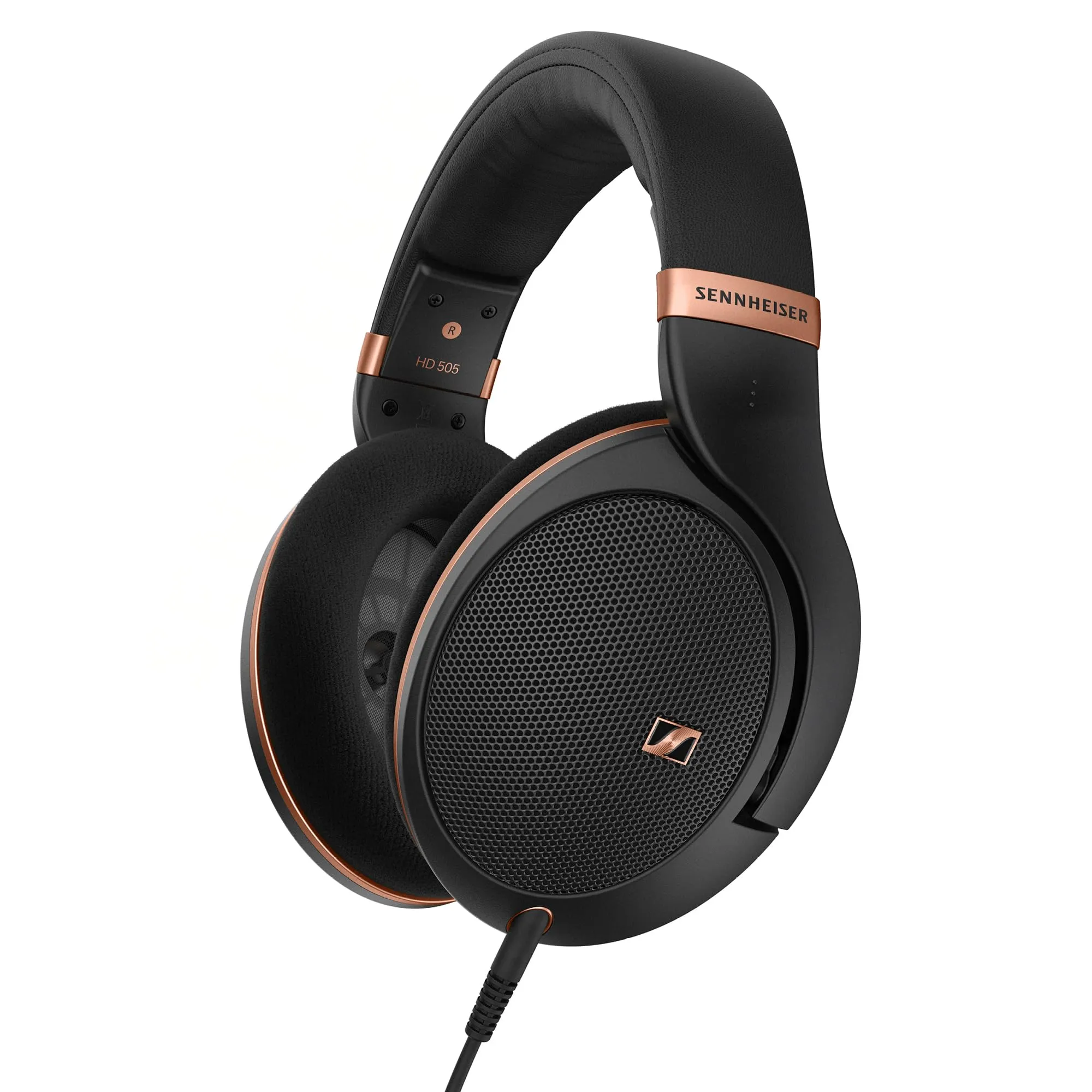 Sennheiser HD 505 SE - Cuffie con cavo over-ear con suono e bassi di alta qualità, maggiore comfort dell'archetto per la musica, il lavoro o il gioco, cavo da 1,8m, borsa con coulisse - Copper Edition