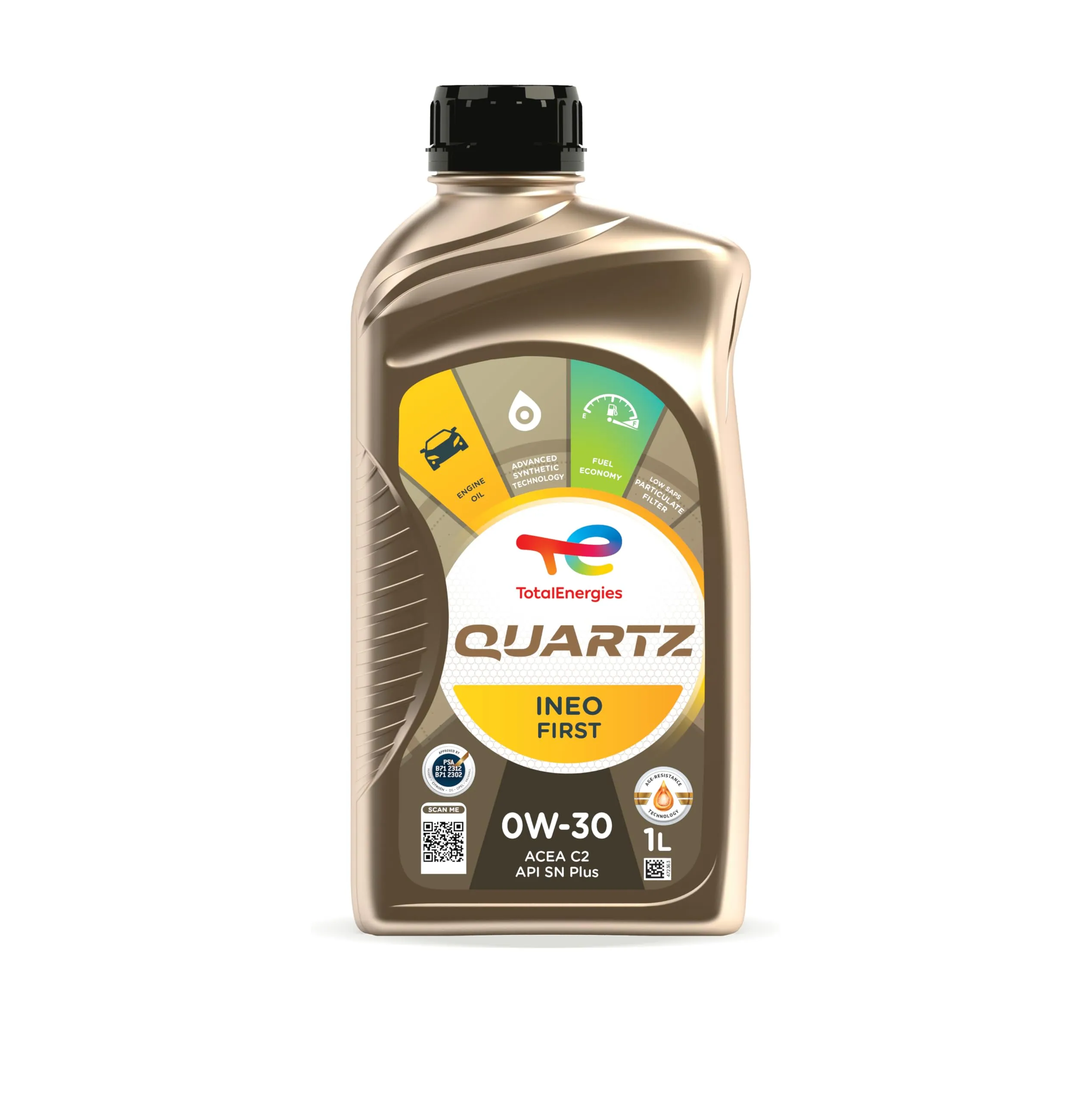 Olio lubrificante per motori Total Quartz Ineo First 0W-30 1 litro