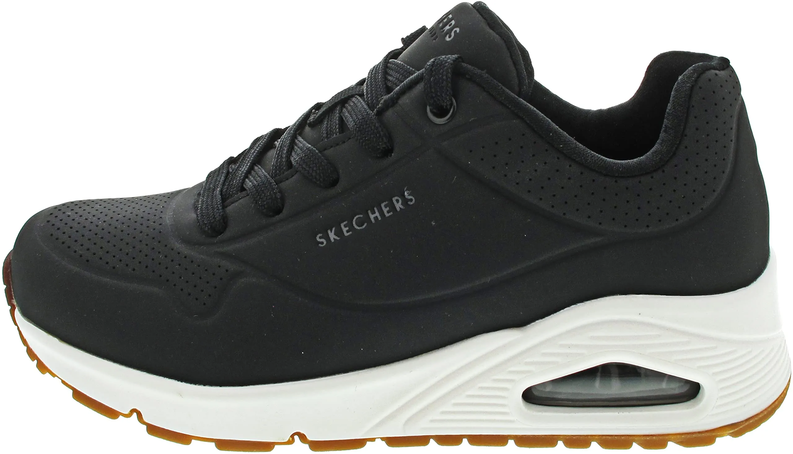 Skechers Uno Stand On Air, Sneaker Donna, Black Durabuck, 38 EU