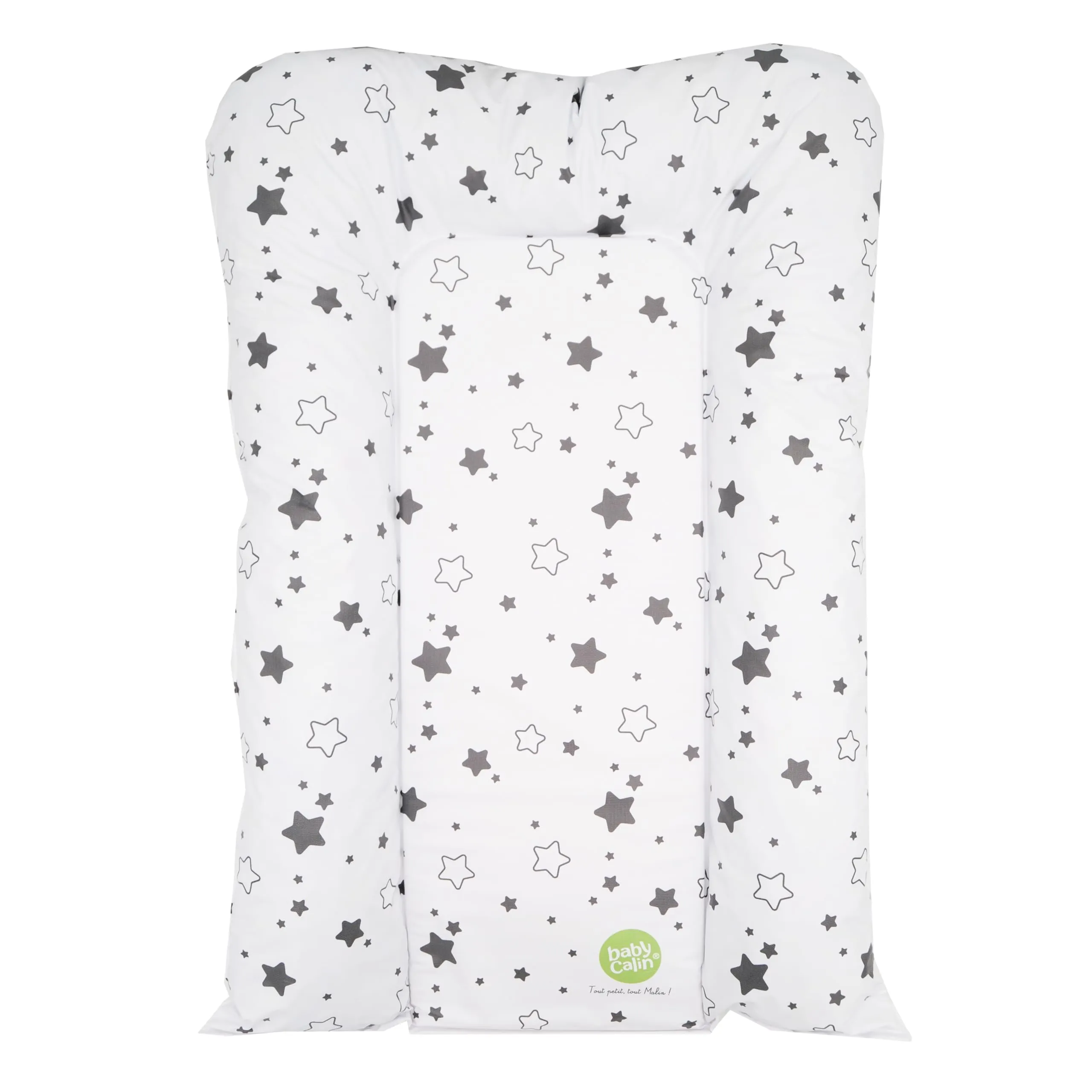 babyCalin Fasciatoio Fiocchi di Neve Stelle Grigie 50 x 70 cm, 0.68 milliliters, 1 Piece, 1