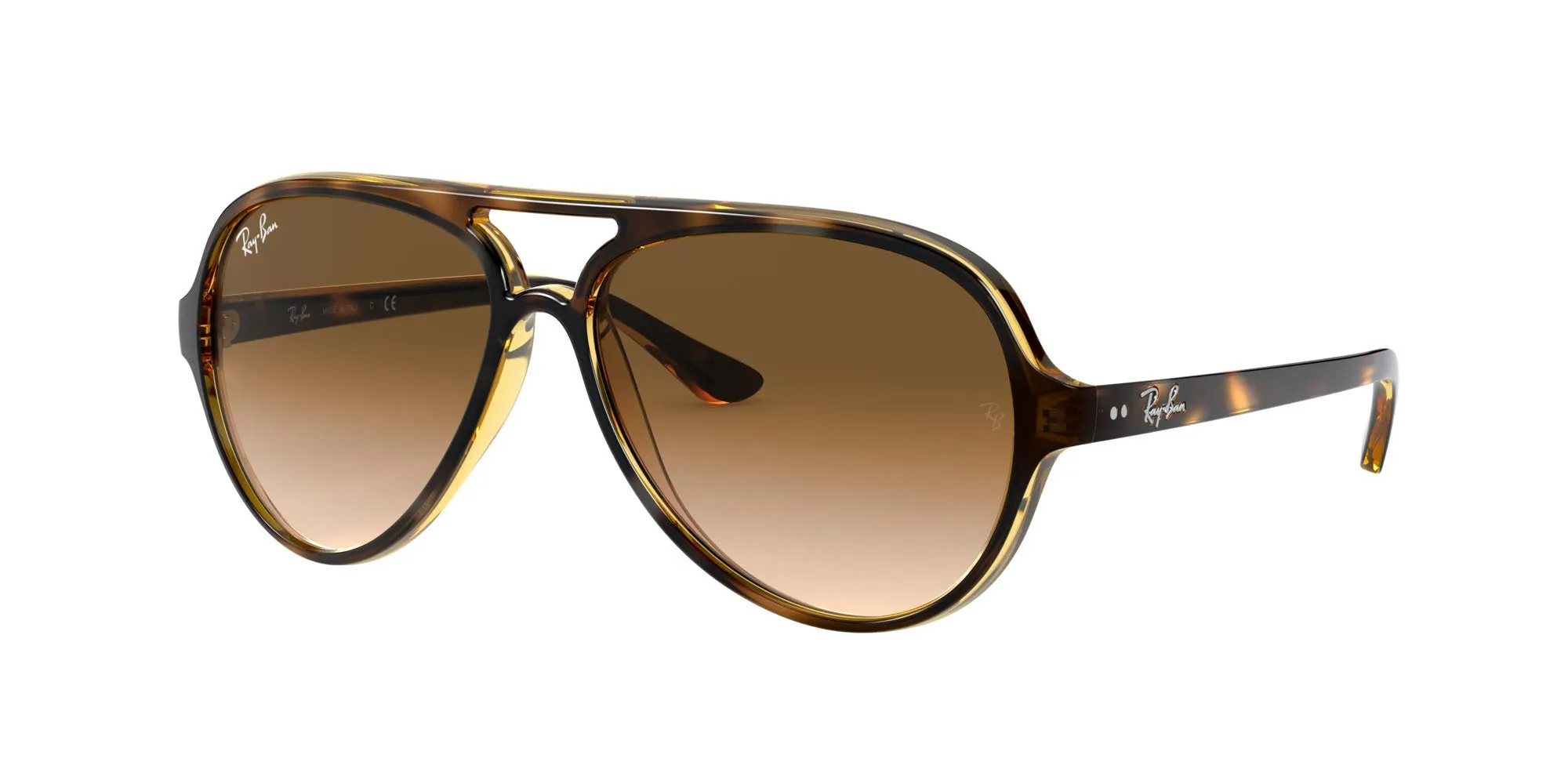Ray-Ban RB4125-710/51 Occhiali da Sole, Marrone (Havana Claro), 0 Uomo