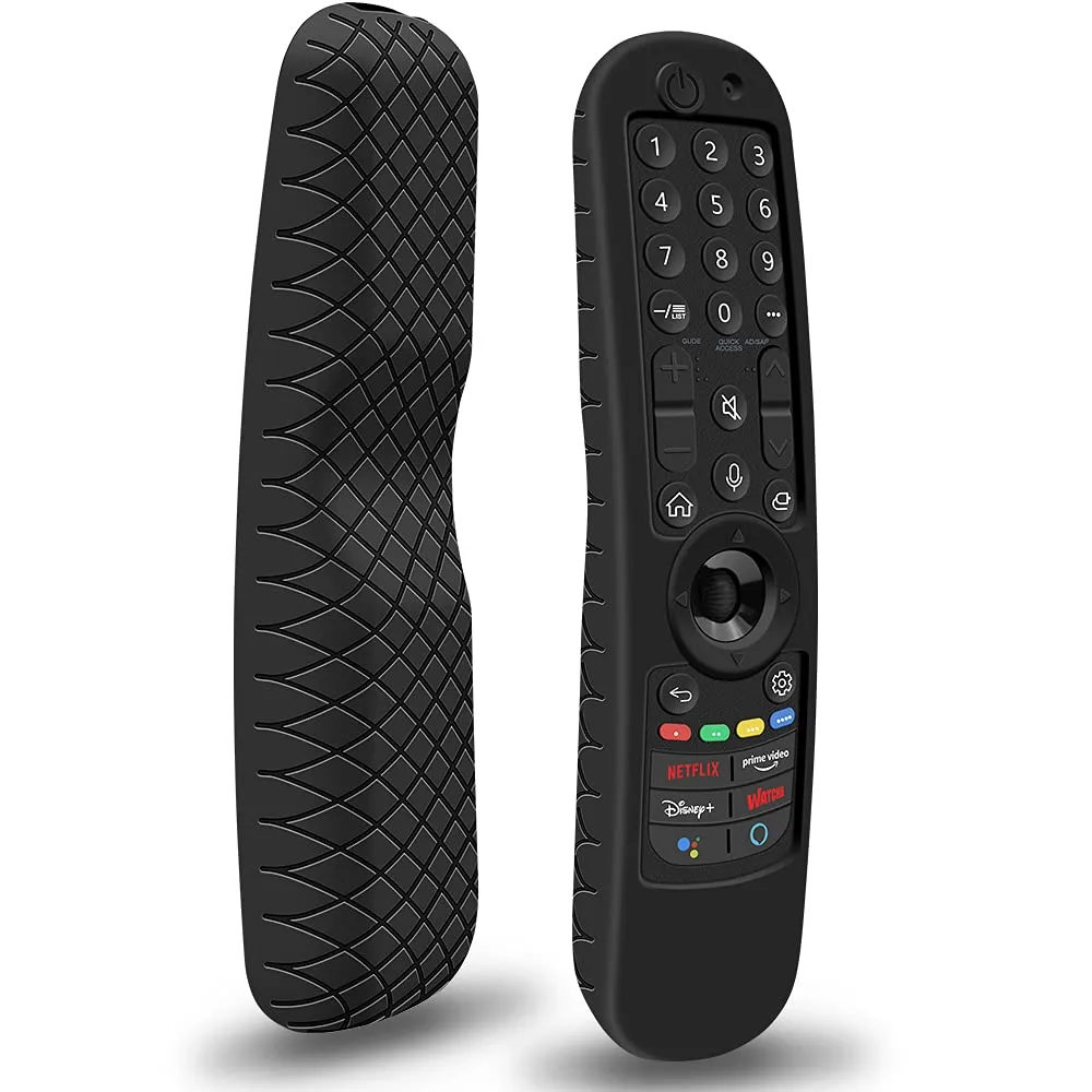 Custodia in Silicone Compatibile con LG Telecomando AN-MR21GA MR22GN MR22GA MR23GN MR23GA MR24GA Smart TV Magico Telecomando Guscio Protettiva Cover Cassa Copertura per LG Magic Remote Control (Nero)