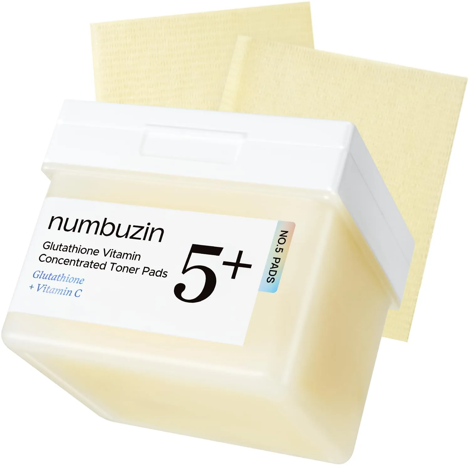 numbuzin No.5 Toner Pads | Vitamin-Niacinamide Concentrated Pad | Double-Sided | Glutathione, Niacinamide, PHA & LHA | Exfoliation, Dark Spot, Hyperpigmentation Care | 70 Pads/180 ml