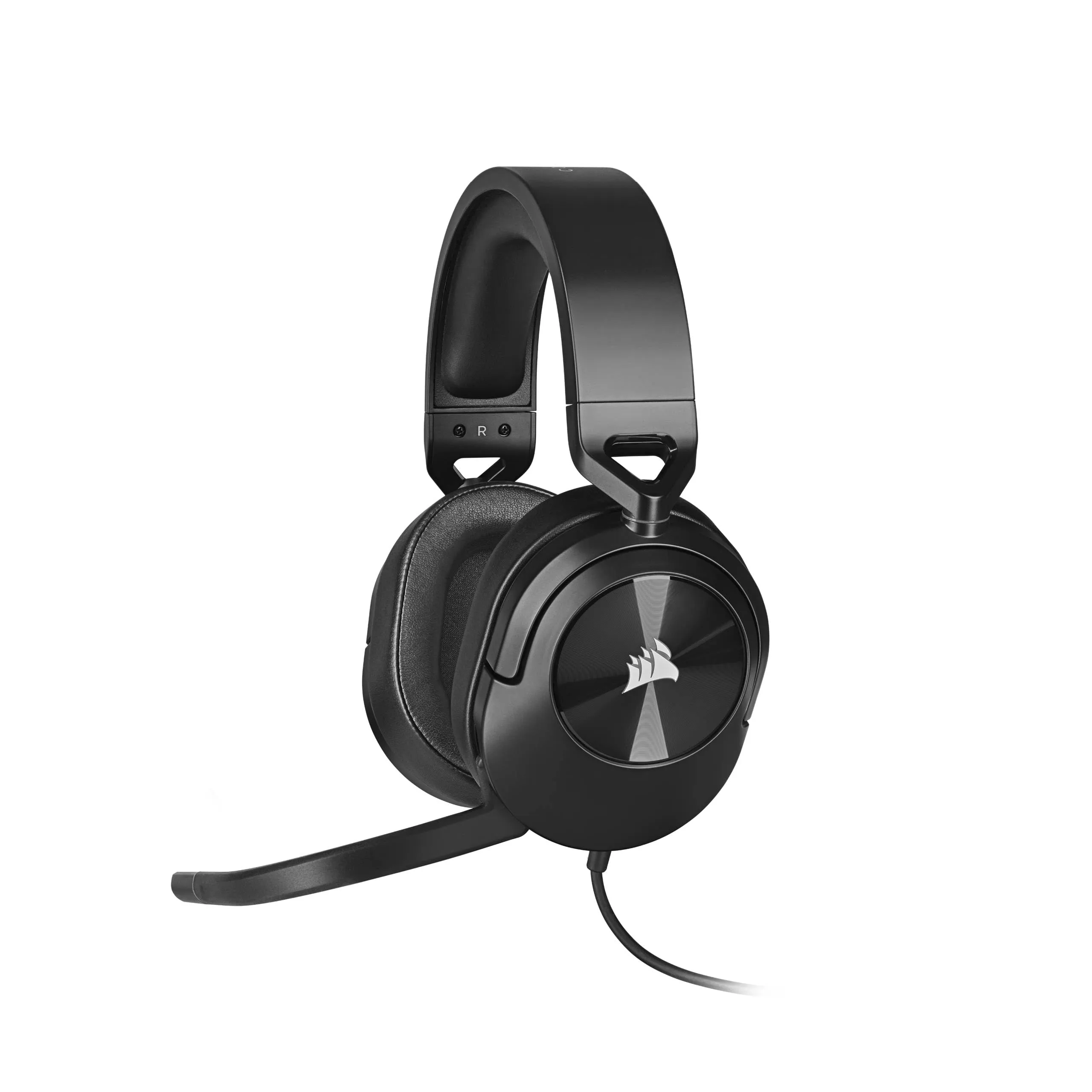 CORSAIR HS55 SURROUND Leggera Cuffia da Gioco Cablata Multipiattaforma - Dolby 7.1 Suono Surround - Compatibile con iCUE - PC, Mac, PS5, PS4, Xbox, Nintendo Switch, Mobile - Carbonio