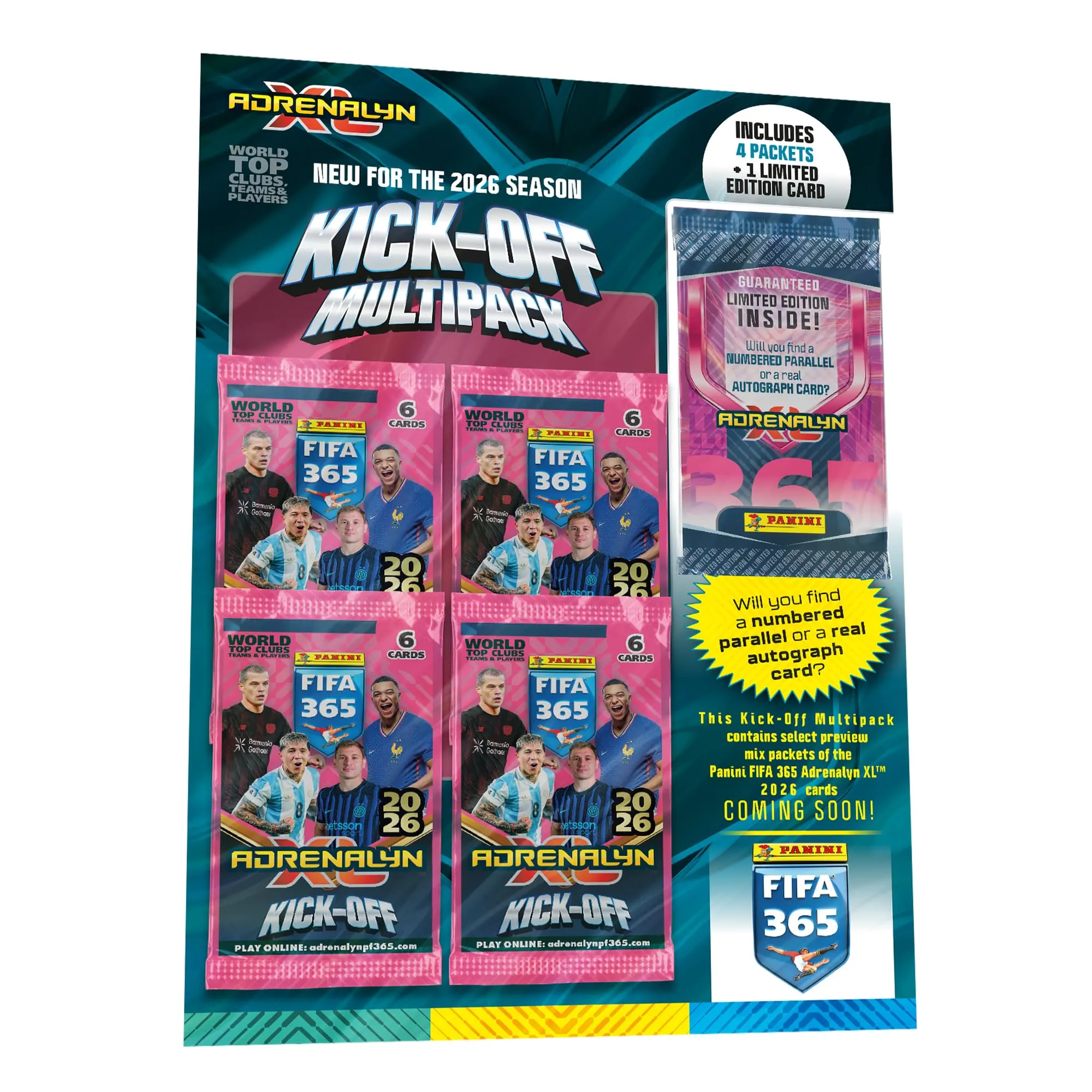 Panini- Confezione Multipla Kick-off, Multicolore, FA2526KO