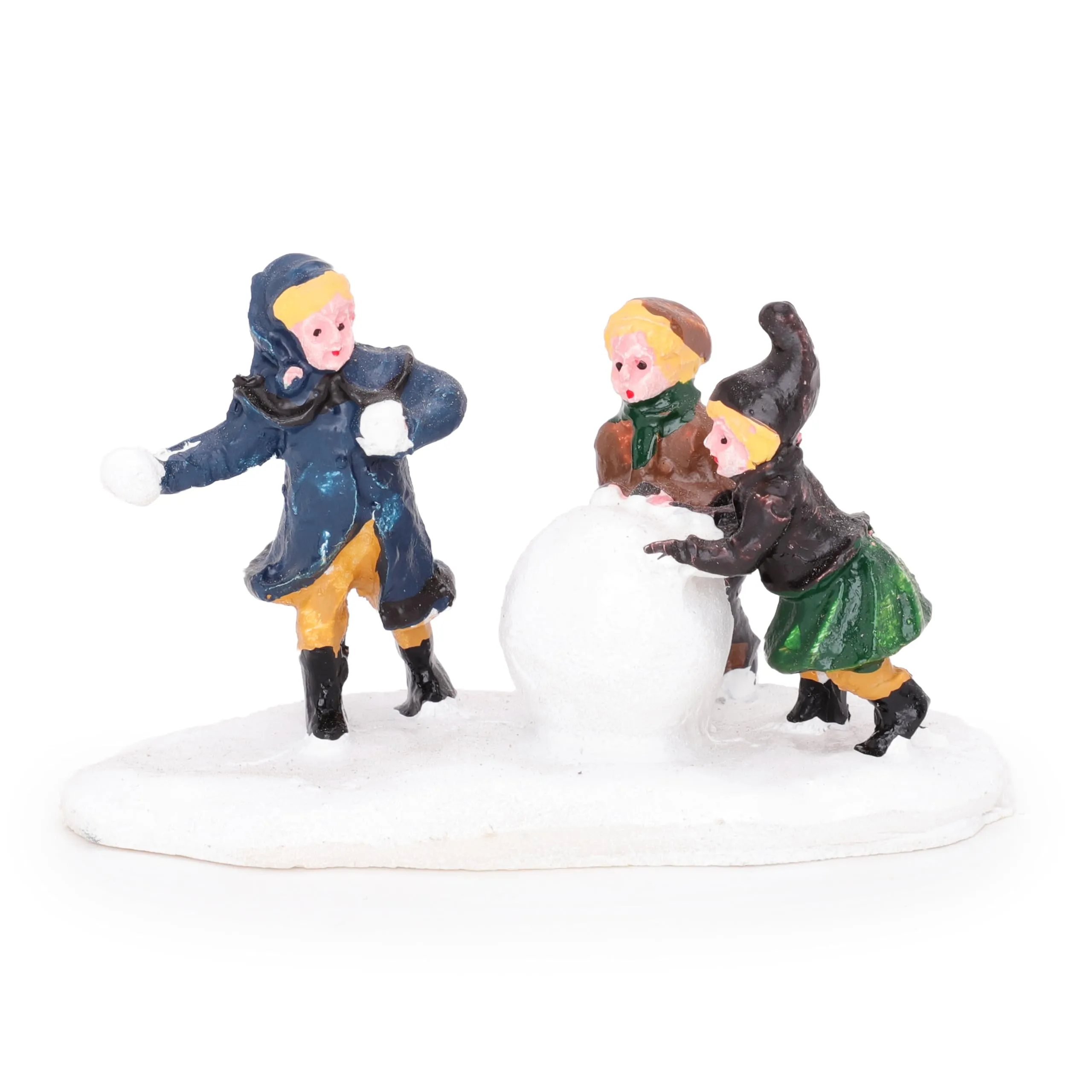 Toyland® Mini Ornamento Natalizio in Resina da Collezione - Accessorio Scena Villaggio - Personaggi Natalizi (Costruttore di Palle di Neve 3" x 1,8")