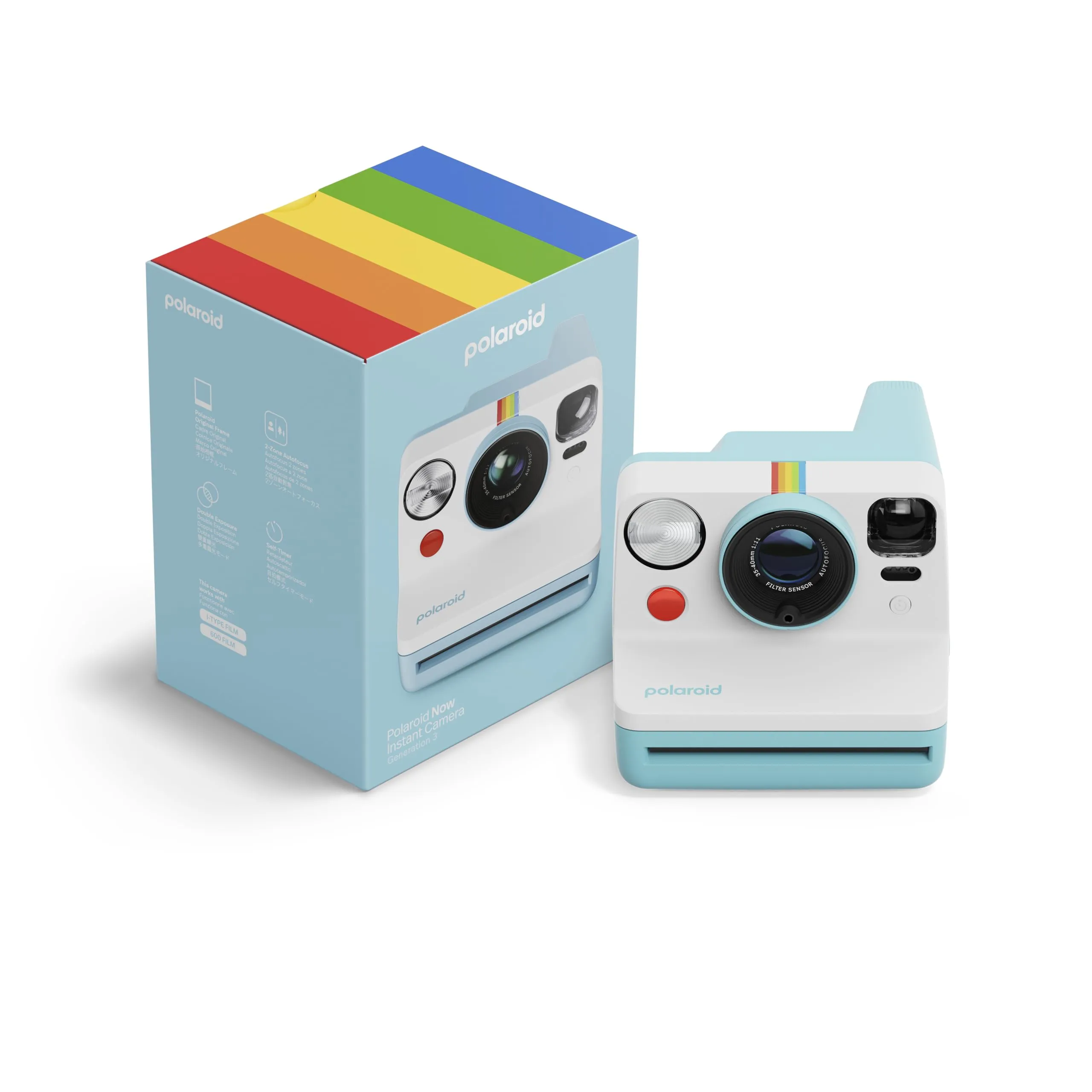Polaroid - Now Generazione 3 - Fotocamera istantanea - Blu Artico (9157)