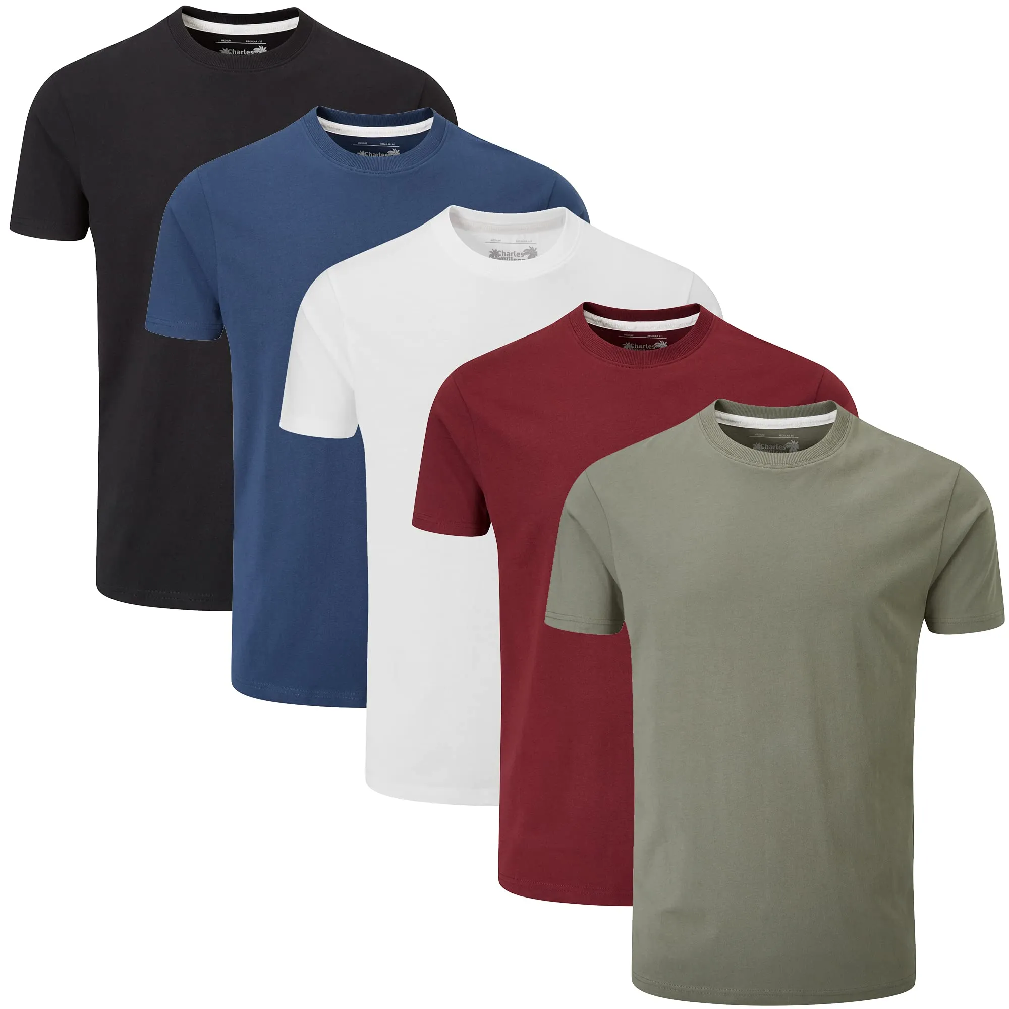 Charles Wilson Confezione da 5 T-Shirt Girocollo Semplice