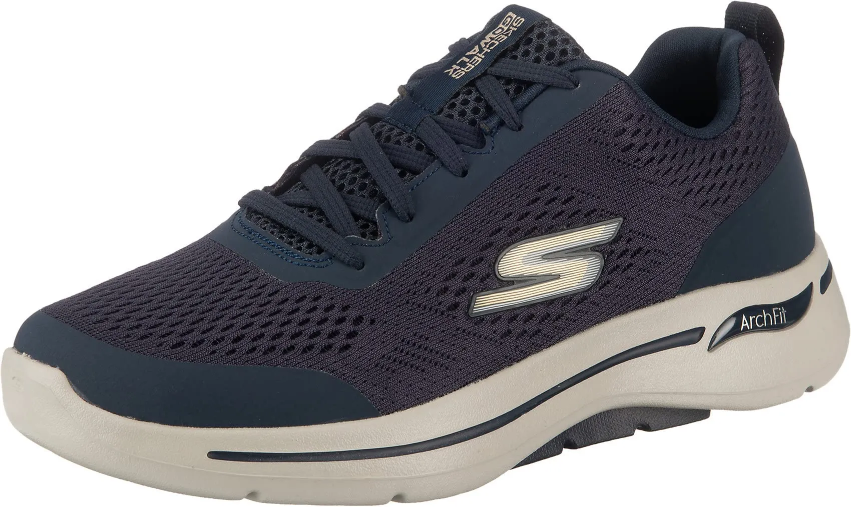 Skechers - Go Walk Arch Fit, Scarpe da ginnastica, Uomo, Blu Navy, 50 EU