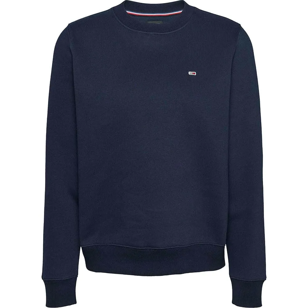 Tommy Jeans Tjw Reg S Flag Crew Dw0Dw19959, Felpa Pullover, Donna, Blu (Dark Night Navy), XL