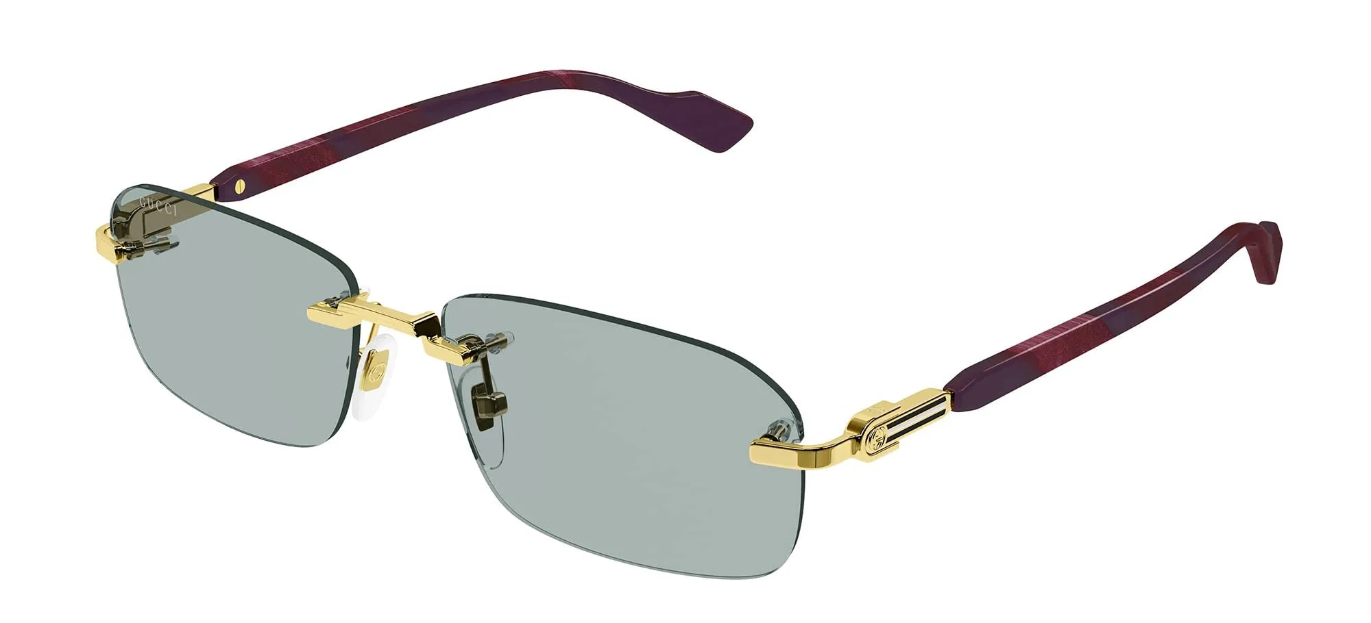 Gucci Occhiali da Sole GG1221S Gold/Silver 56/16/140 uomo