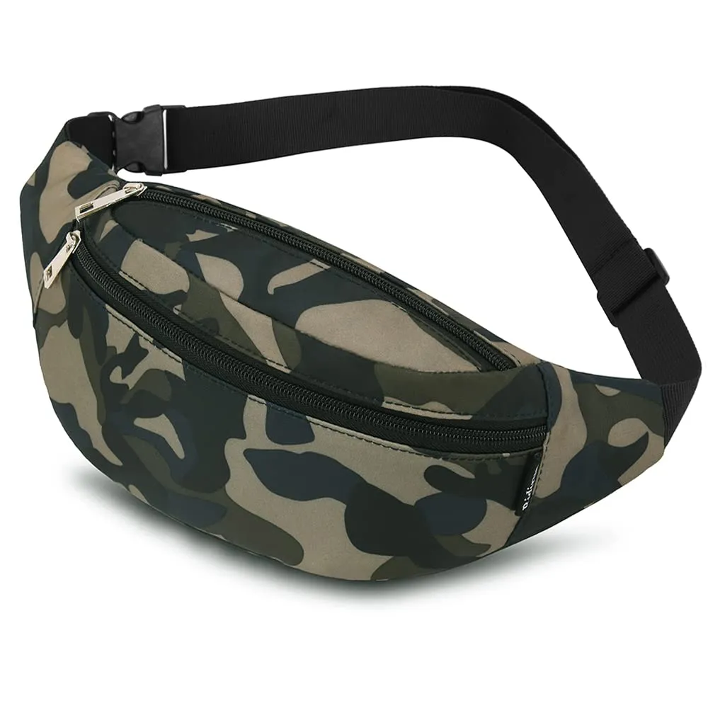 Marsupio Sportivo Running Outdoor Fanny Pack Bag da Uomo Donna Marsupi alla Moda in Nylon con Cinturino Regolabile Rapido per Corsa Ciclismo Escursione Campeggio