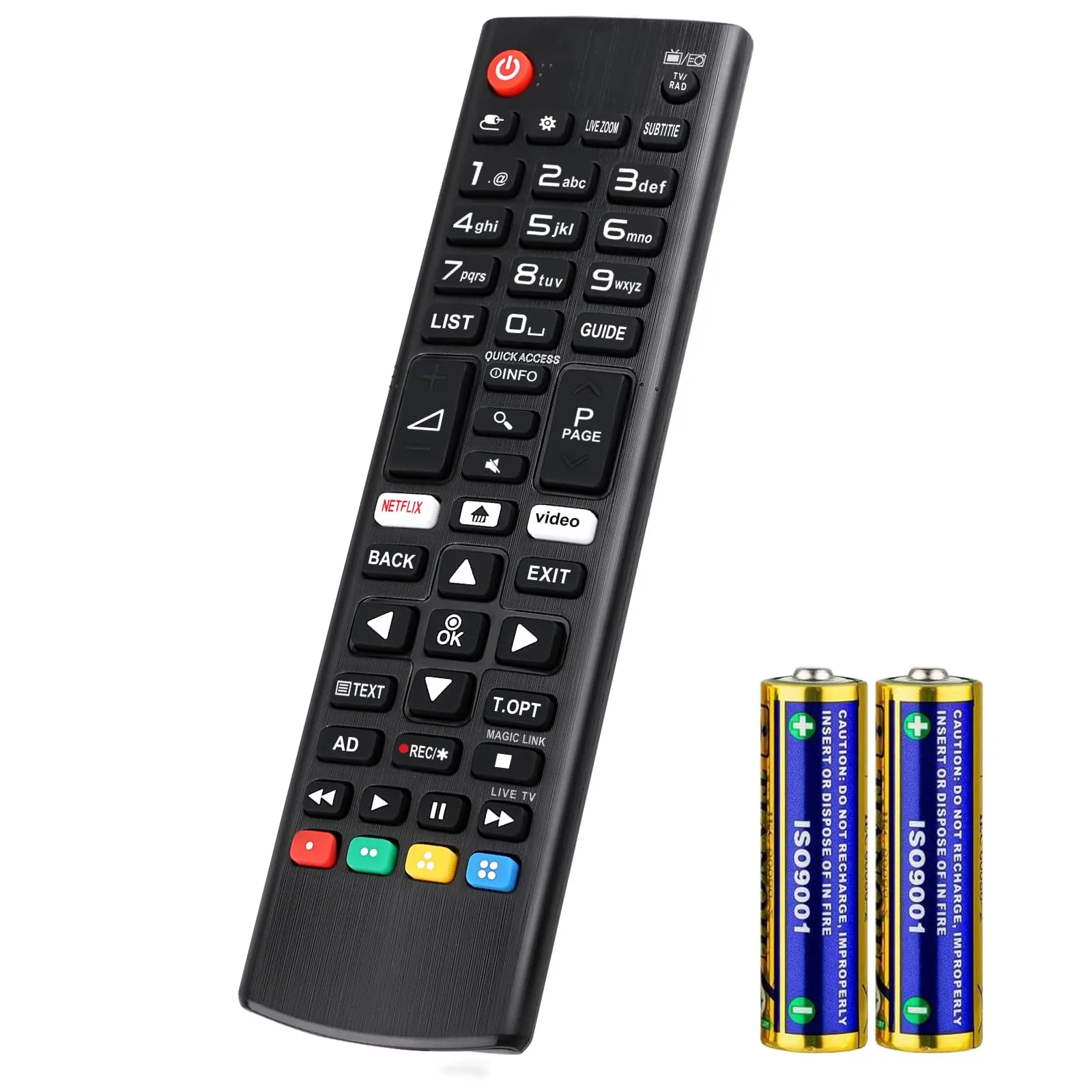 Telecomando per LG-Smart-TV,Universale per Tutti LG Originale TV LED LCD HDTV 3D 4K,Remote con Batterie